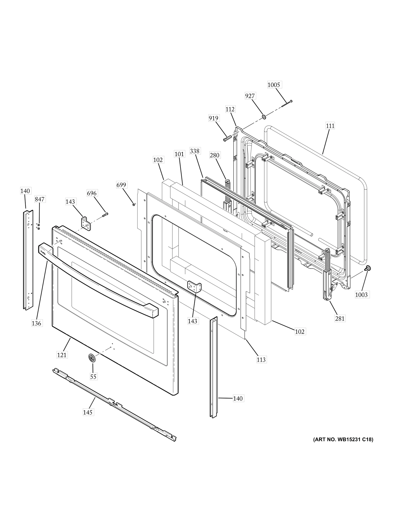 Lower Outer Door - Stainless