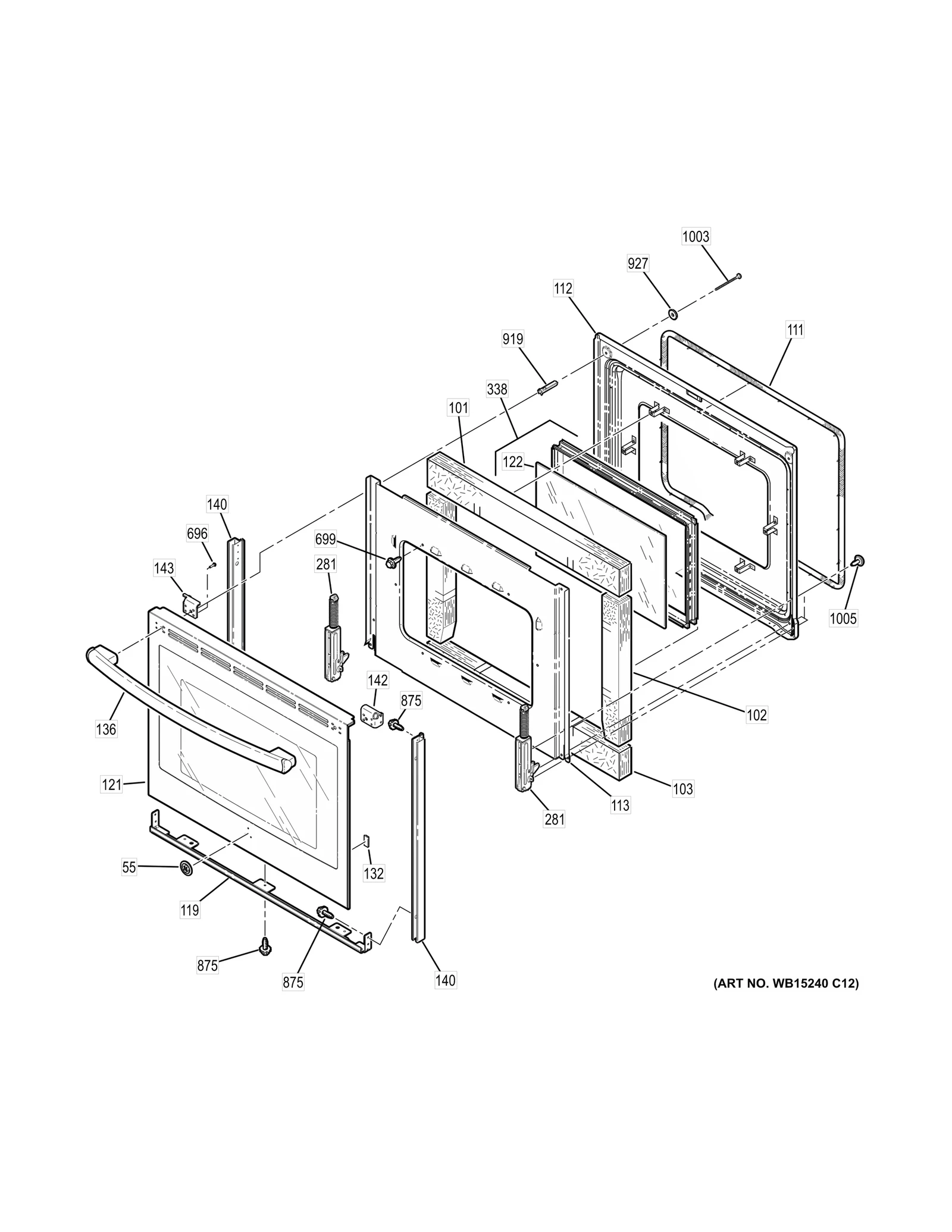 Outer Door Glass