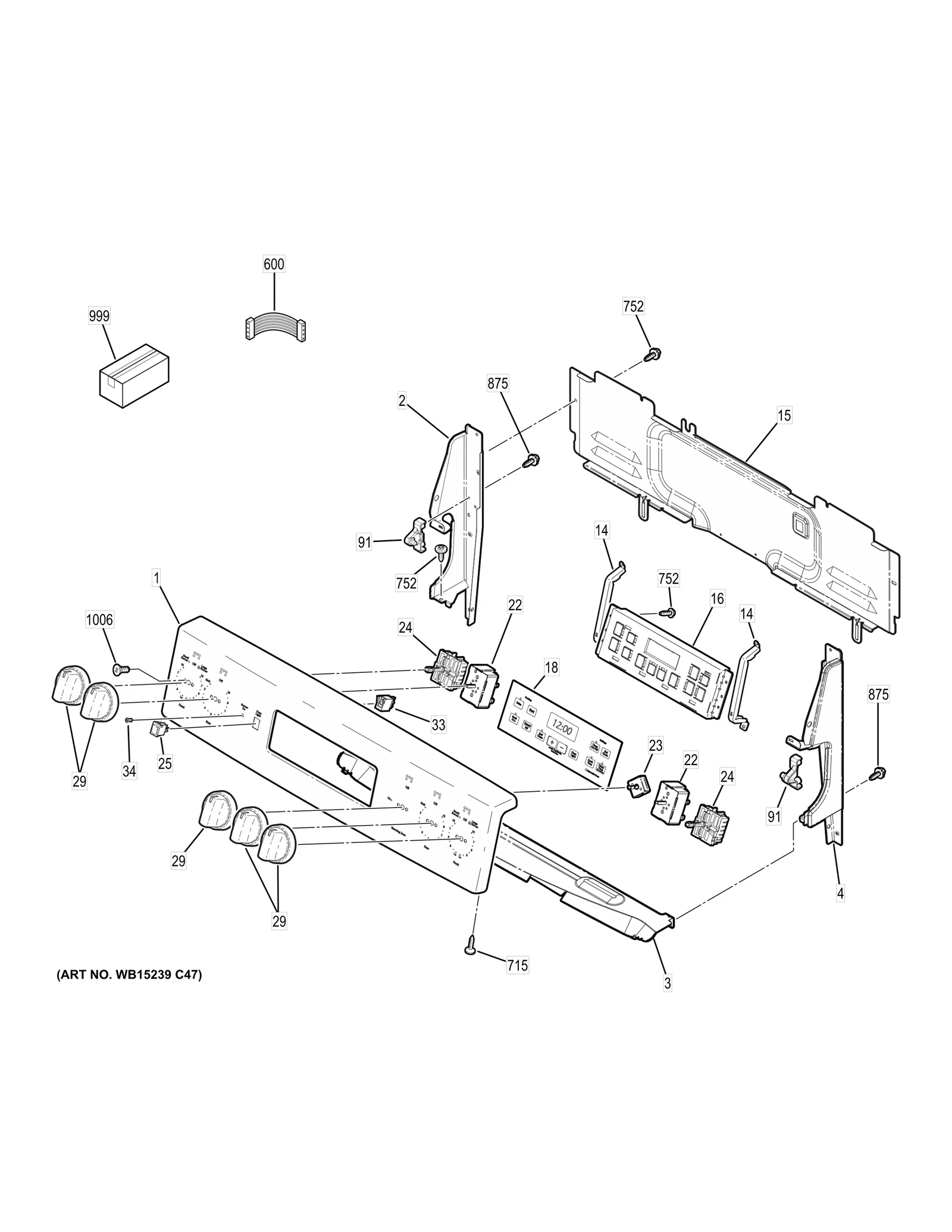 Control Panel Trim Assembly BQ