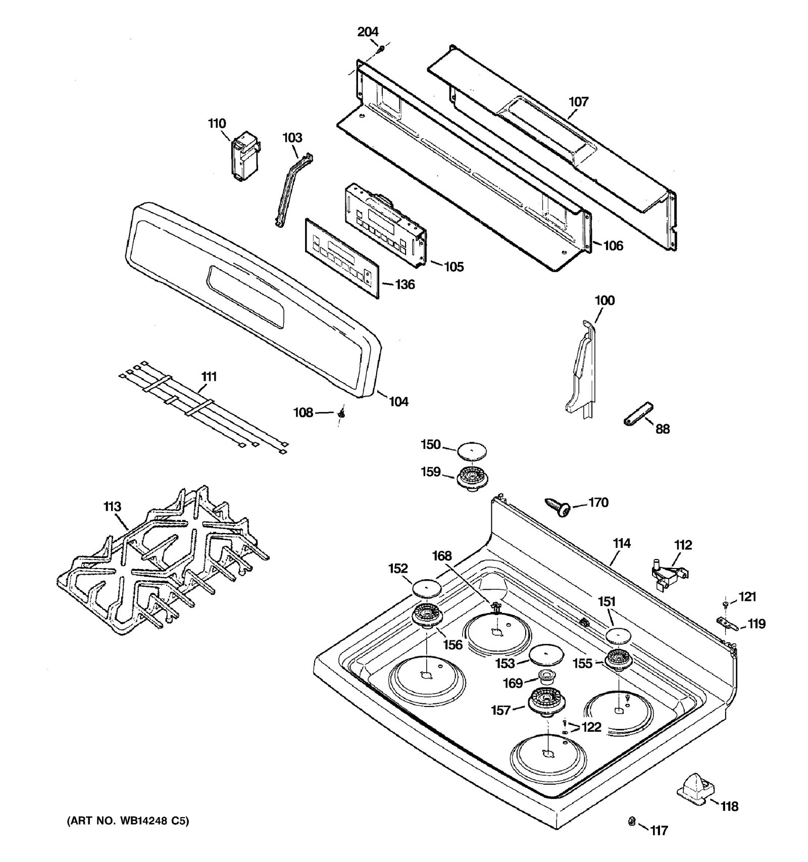 Top and Bracket Assembly