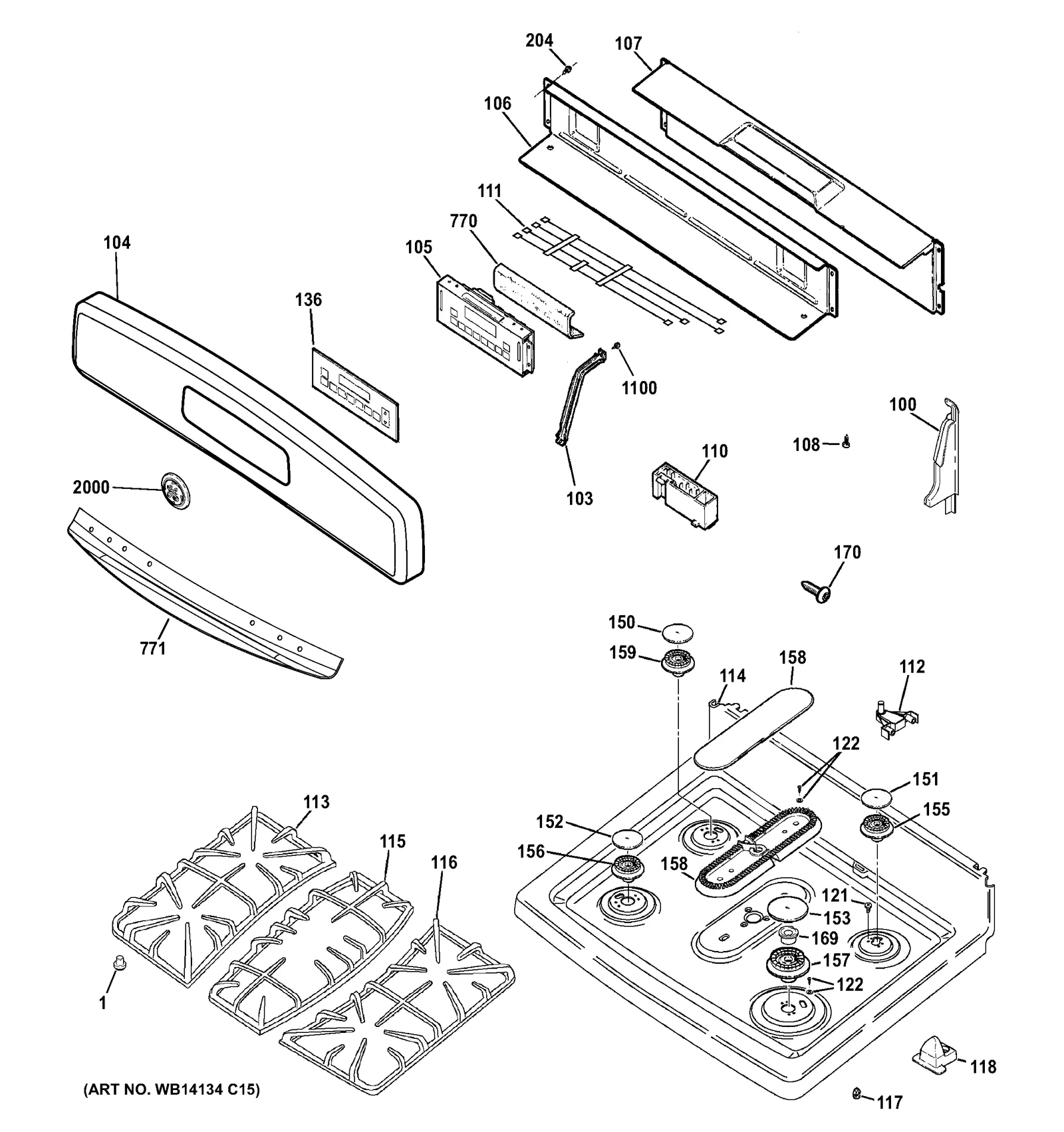 Top and Bracket Assembly