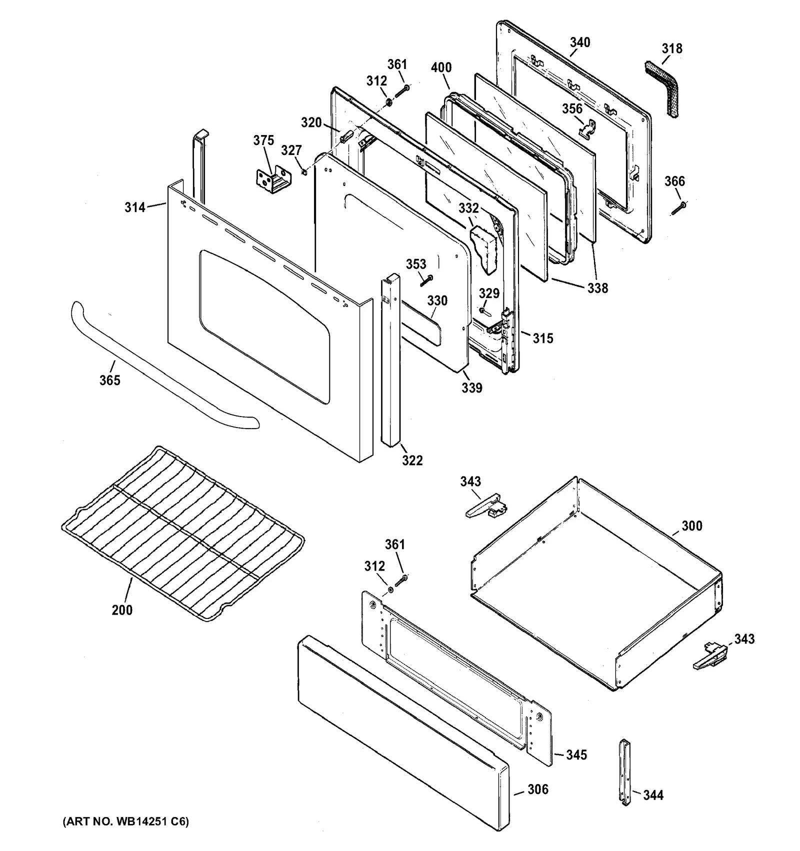 Glass Door Cover Assembly