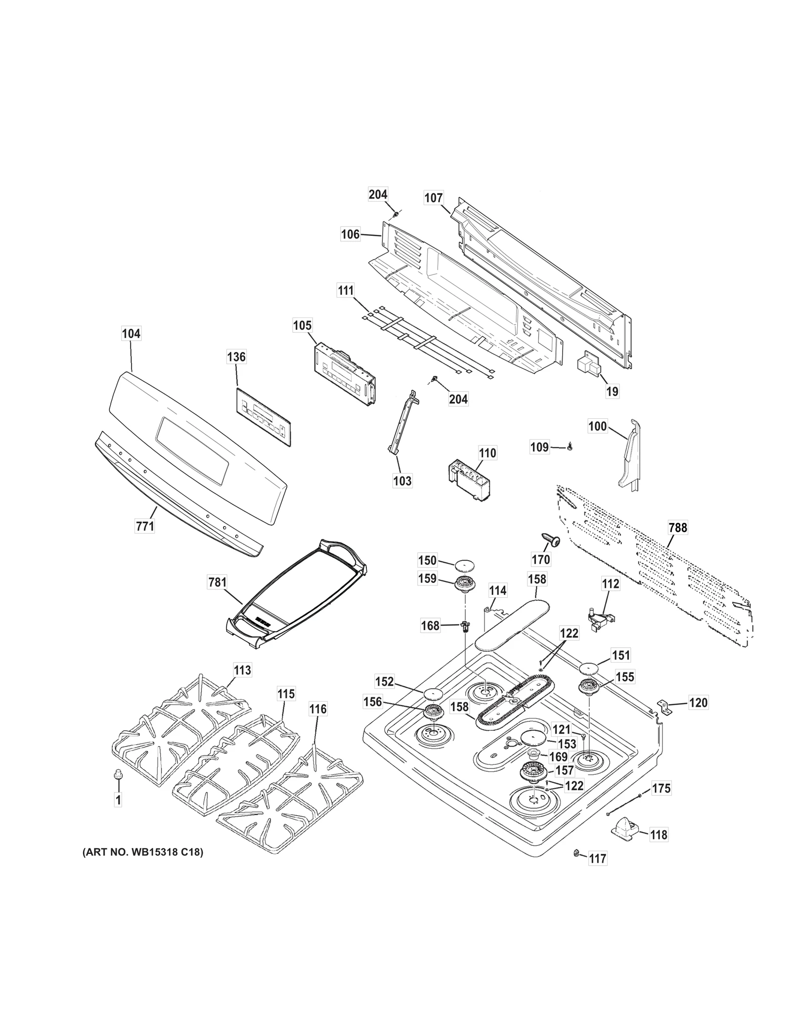 Top and Bracket Assembly