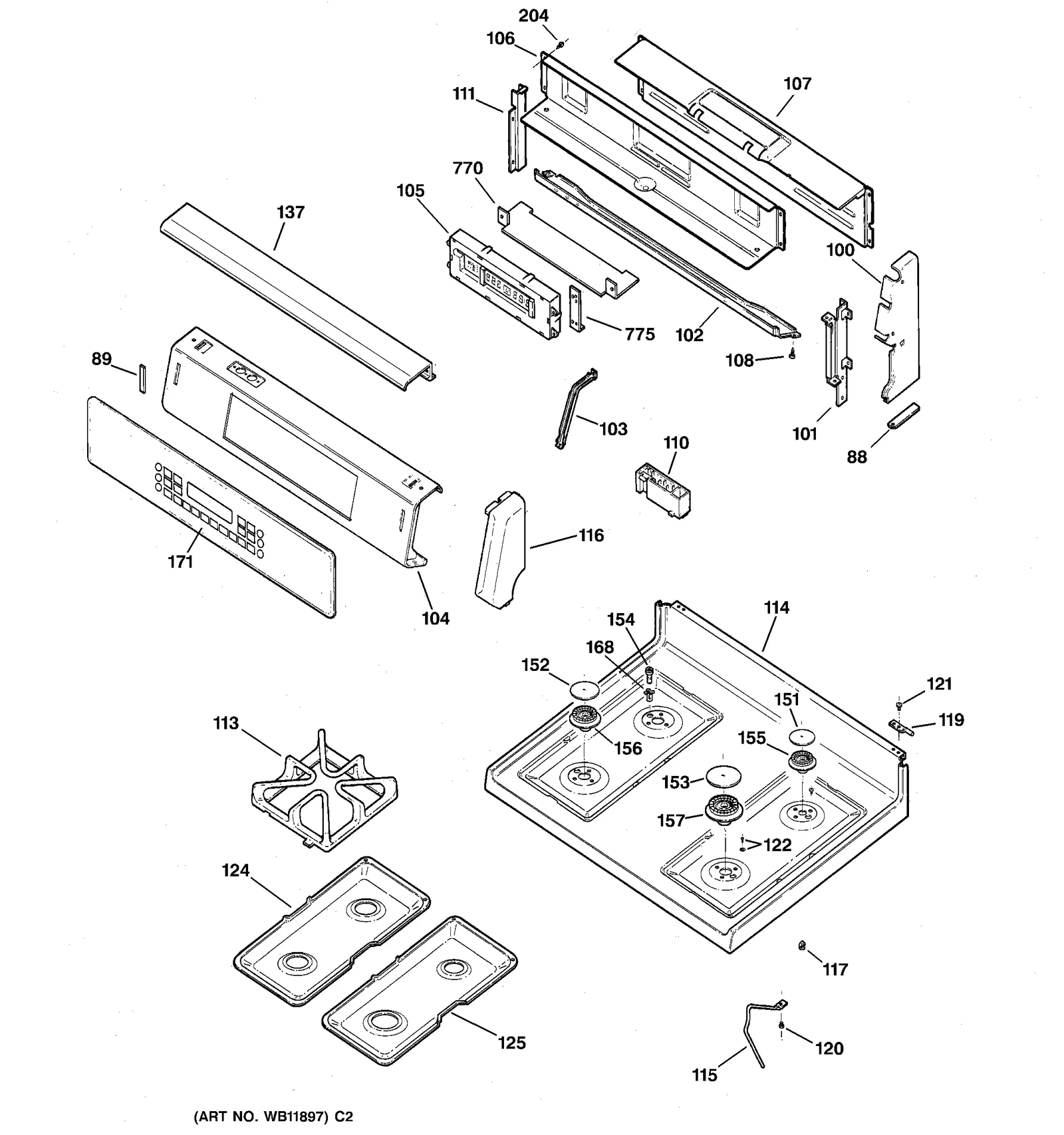 Glass and Trim Assembly