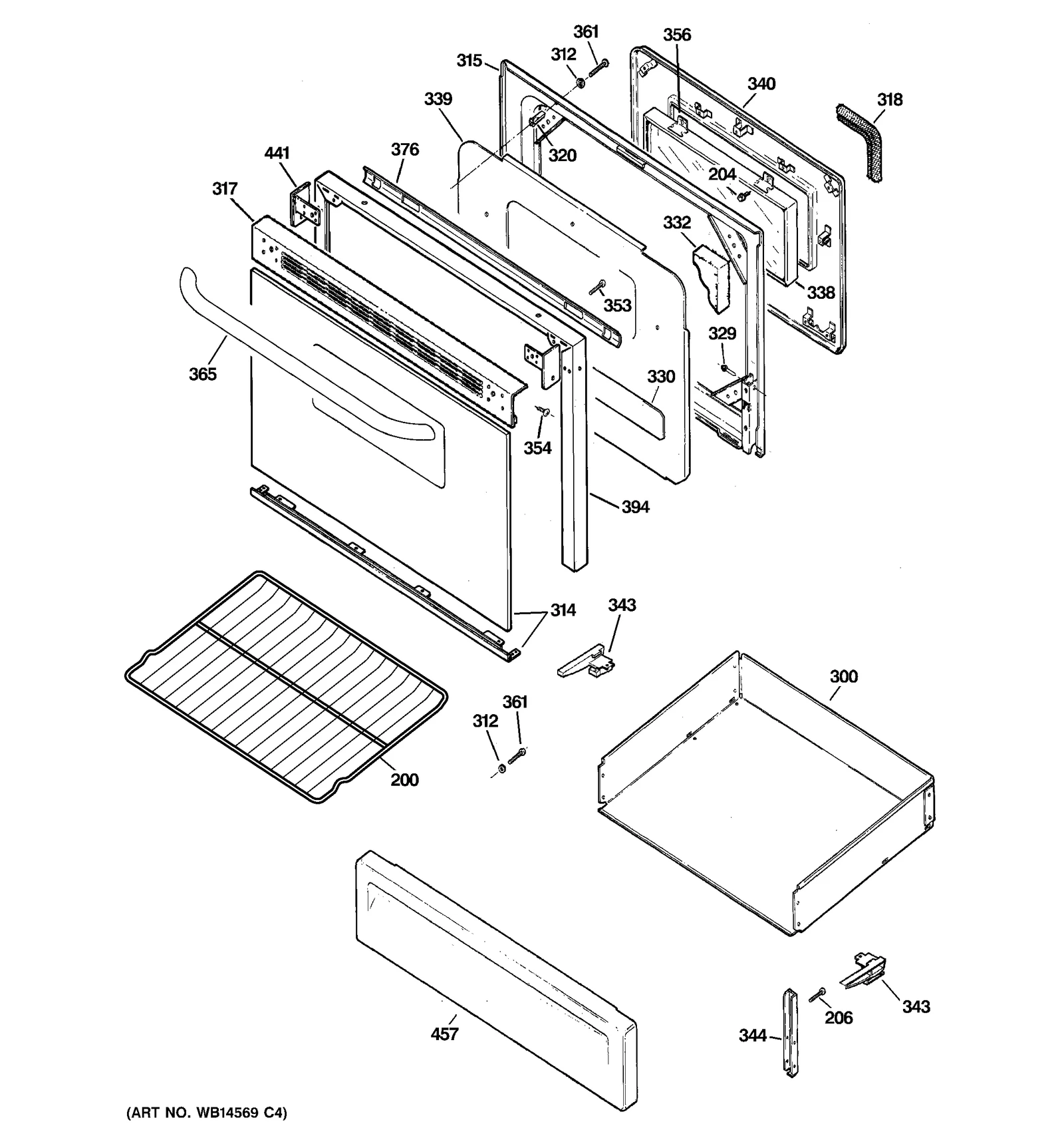 Glass Door Assembly