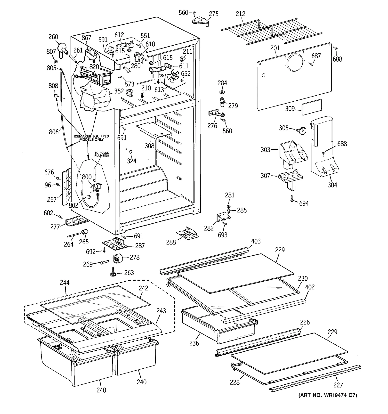Shelf Frame Without Glass