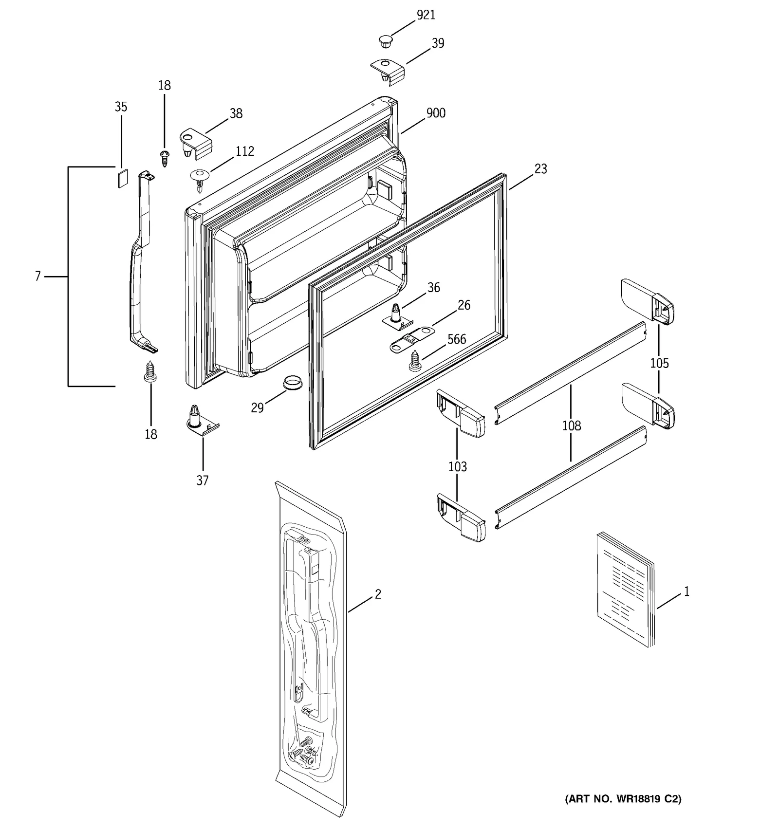 Small Handle Pack Assembly Black