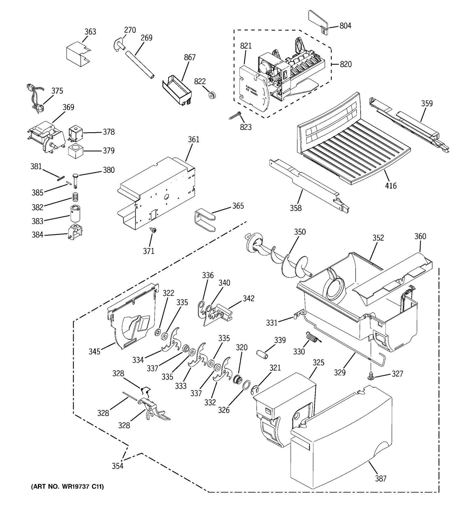 Dispenser Motor Harness