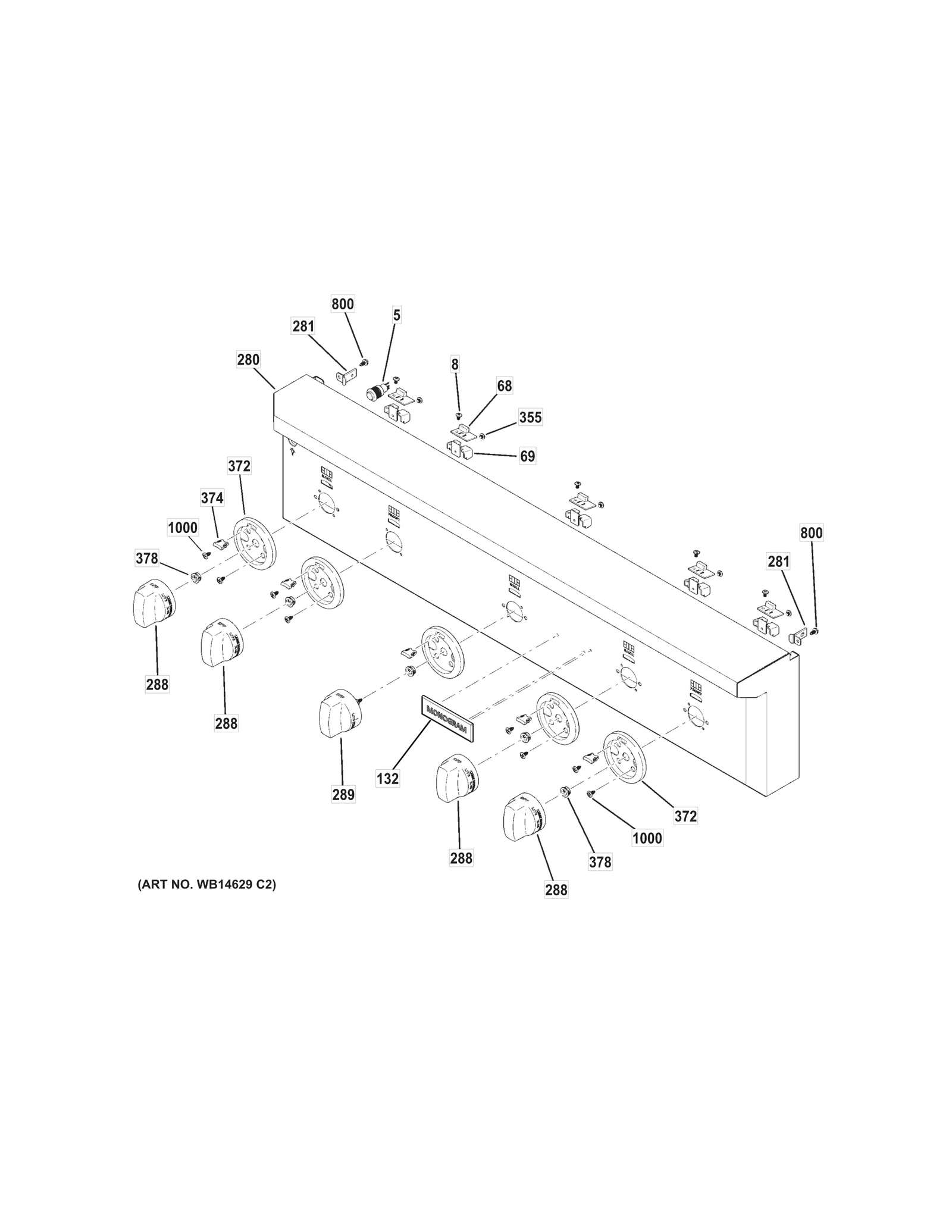 Control Panel and Rail Assembly