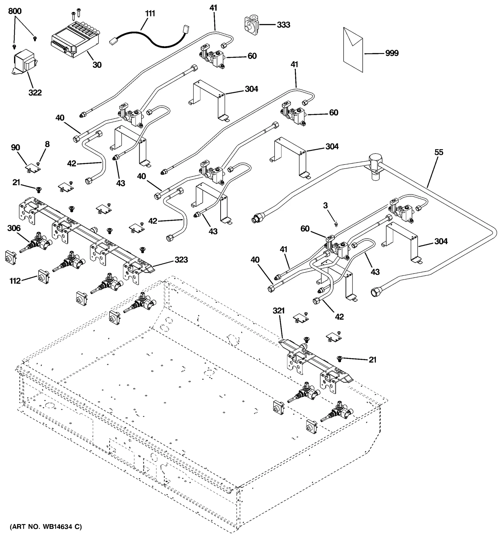 Left Pipe Manifold Assembly
