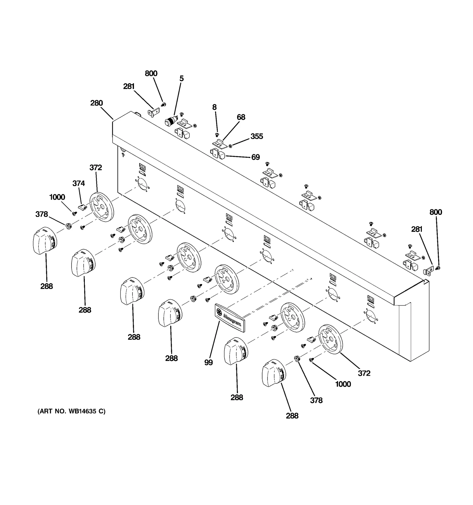 Control Panel and Rail Assembly