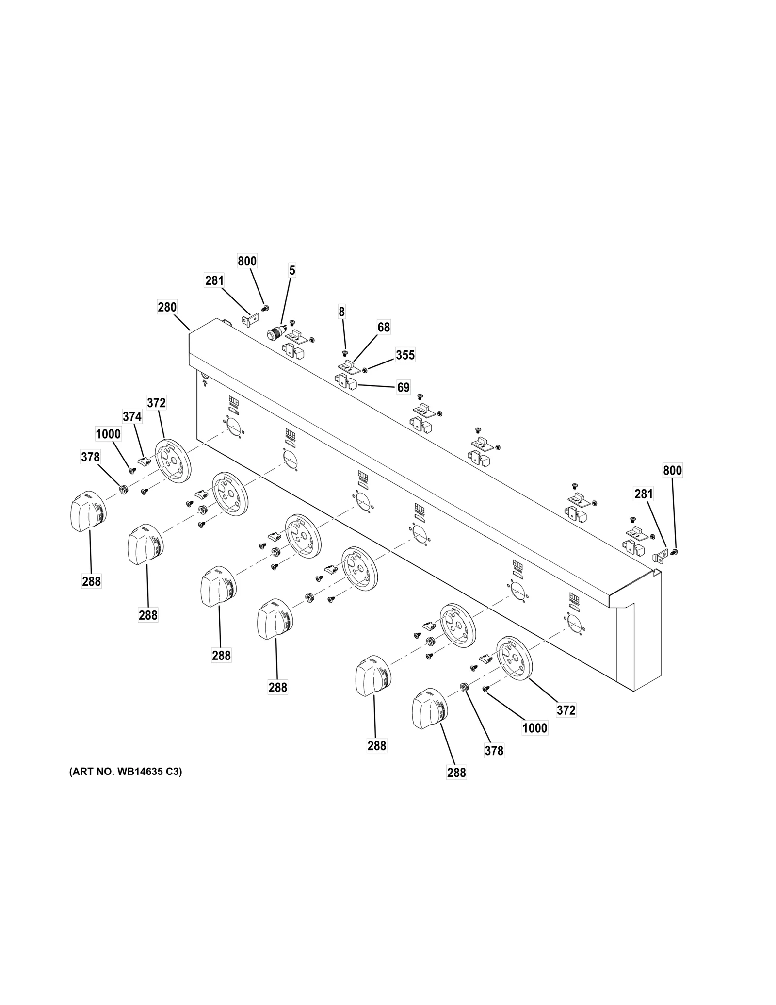 Control Panel and Rail Assembly