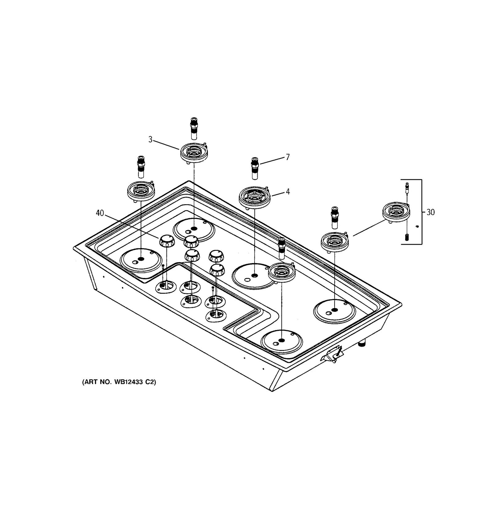C Burner Base Assembly