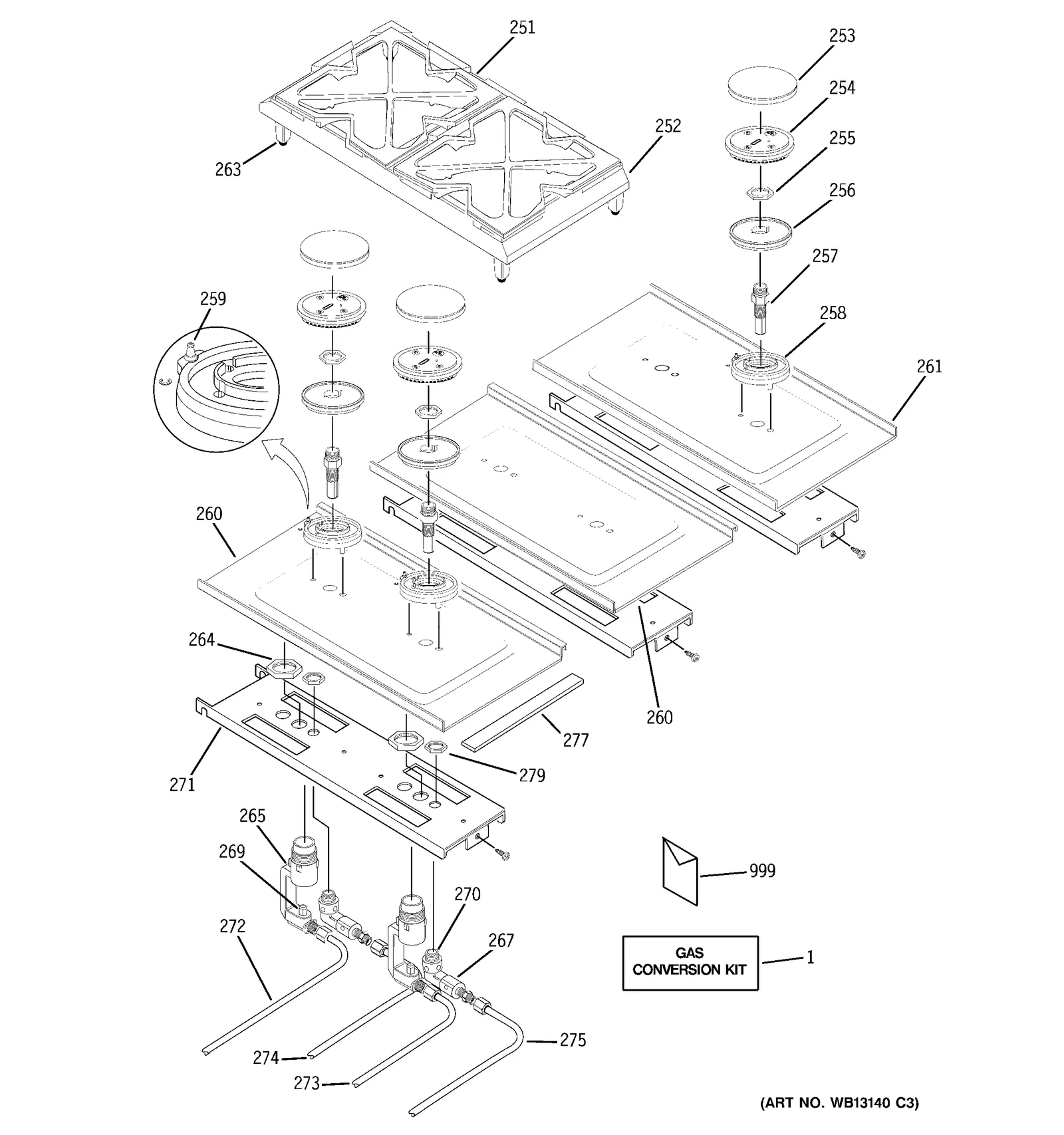 GAS & BURNER PARTS