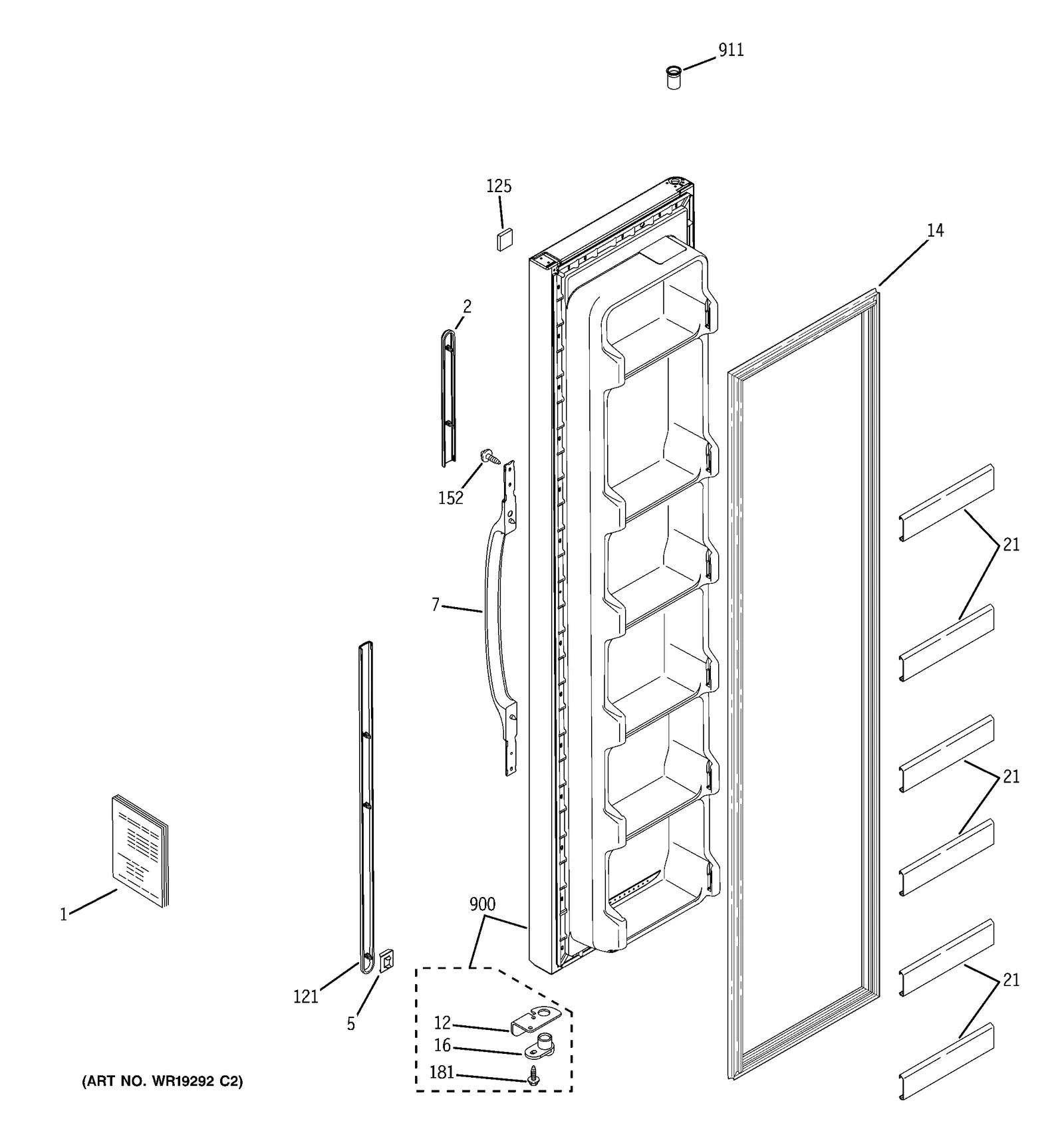 FREEZER DOOR