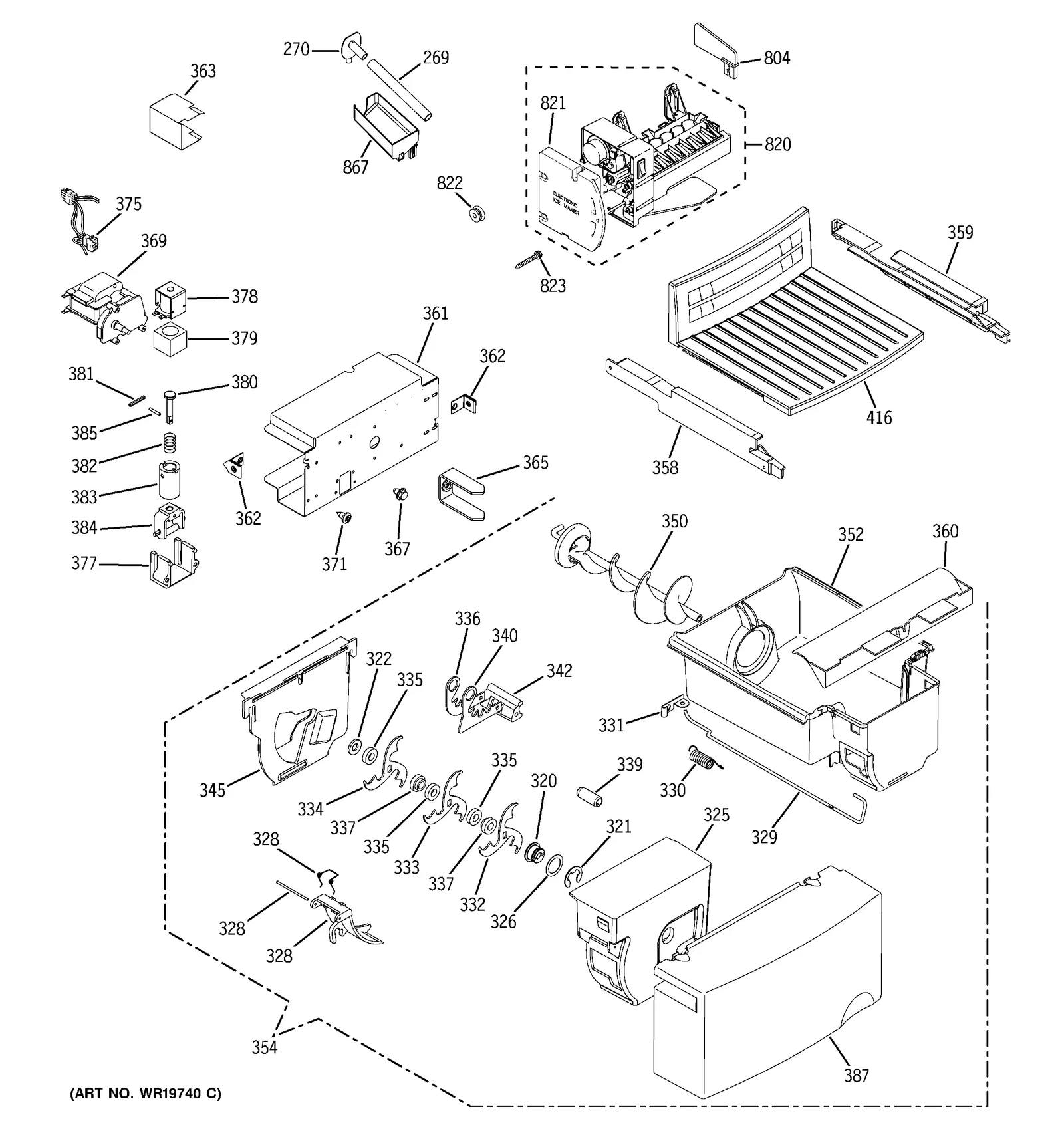 Dispenser Motor Harness