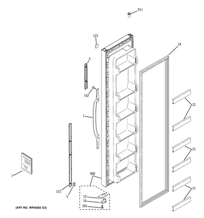 FREEZER DOOR