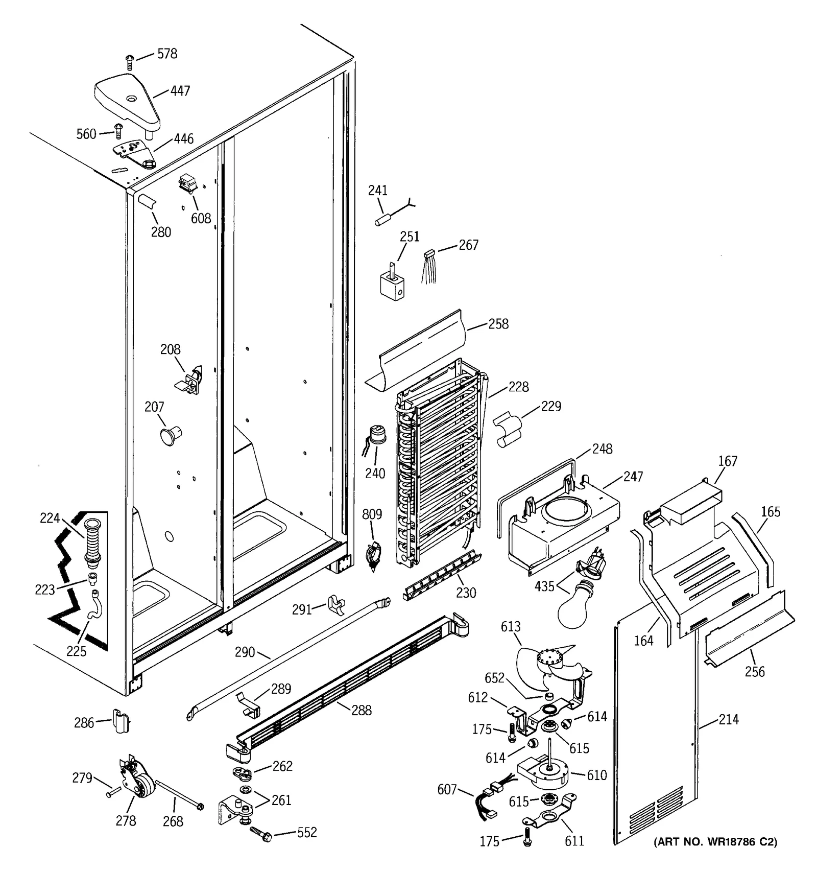 Evaporator Fan Bracket