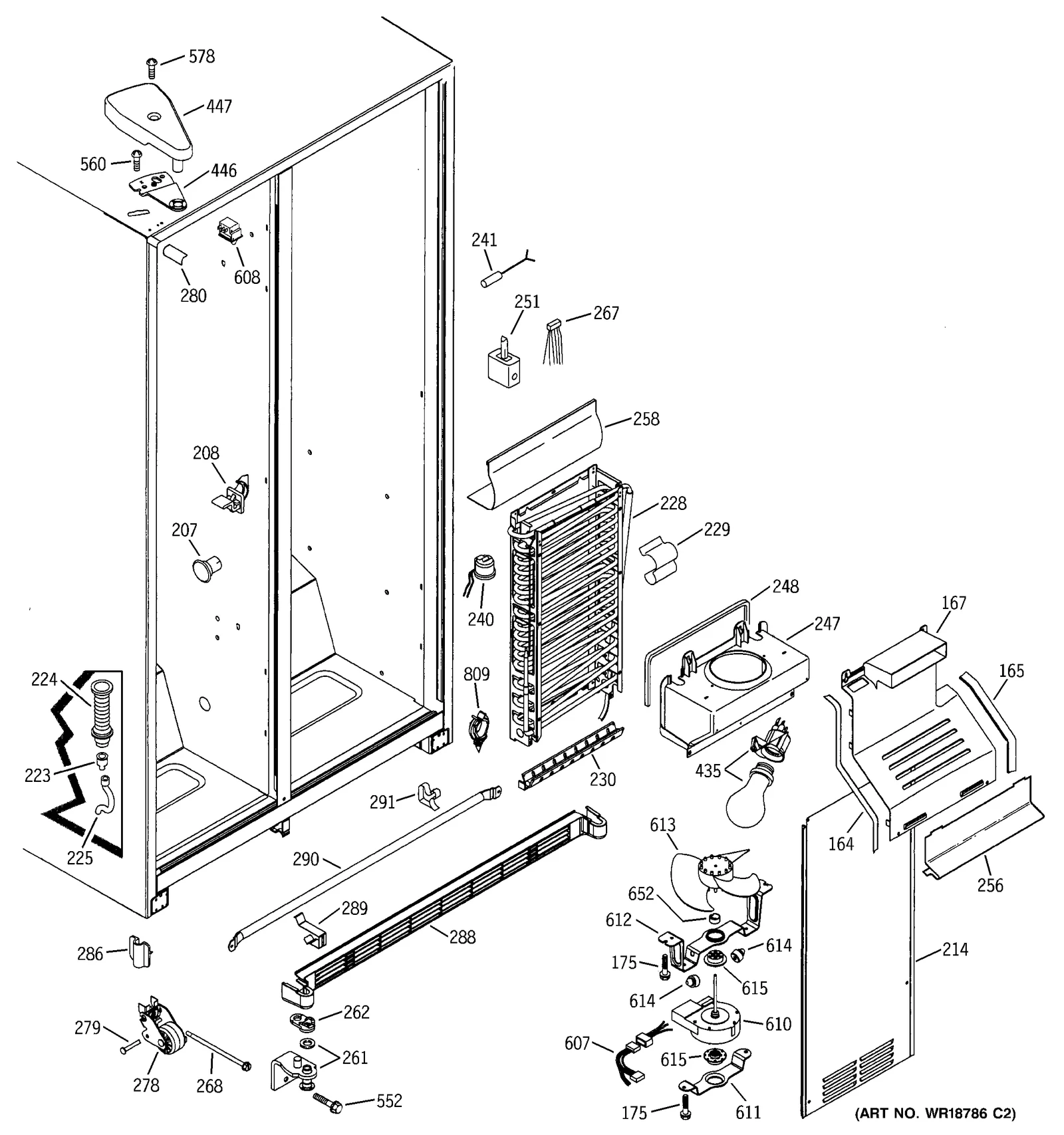 Evaporator Fan Harness