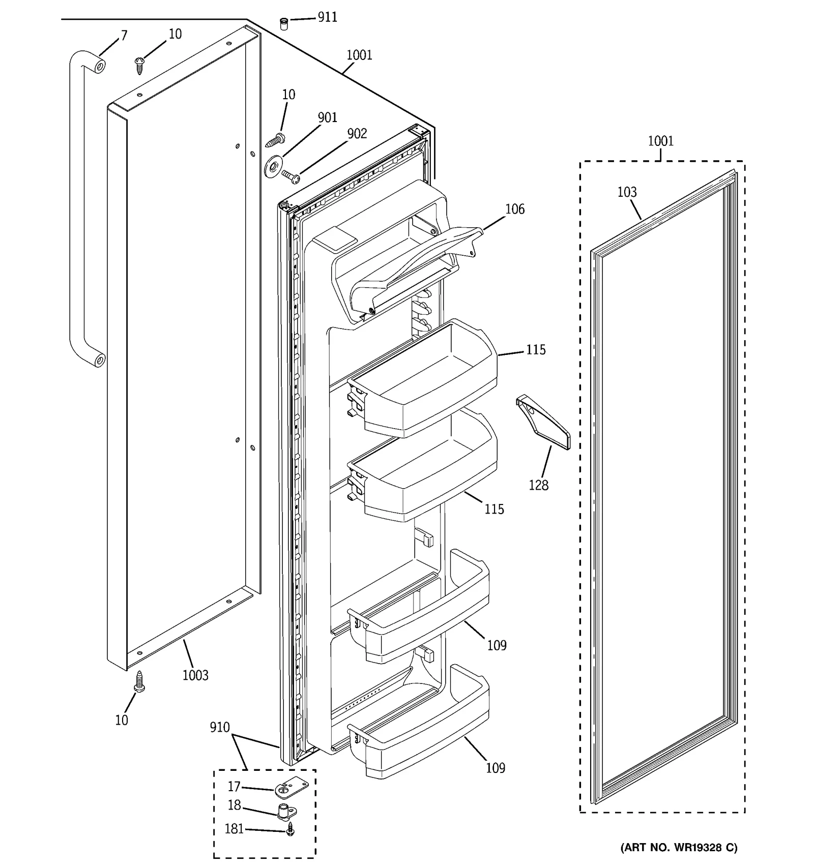 Stainless Steel Outer Door Clamp