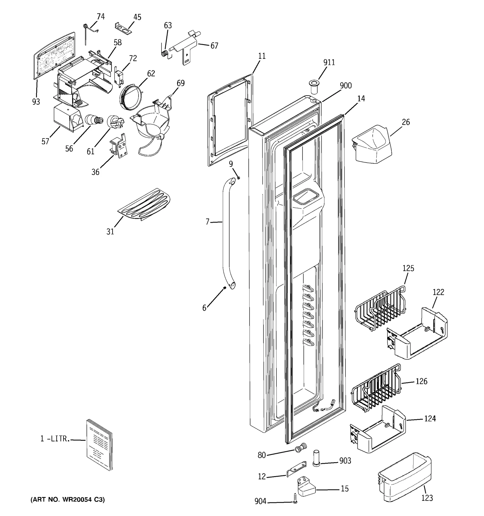 FREEZER DOOR