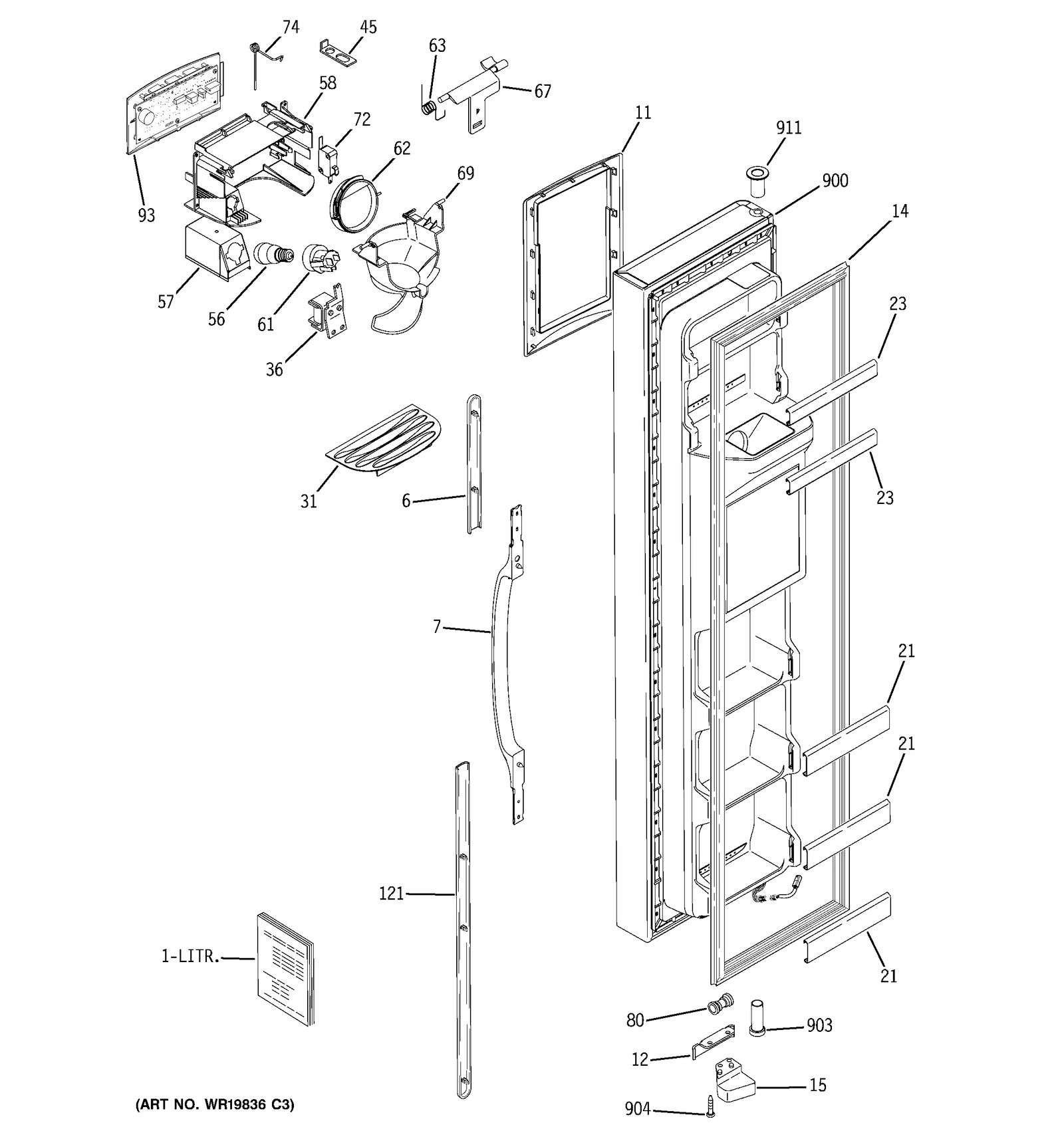 White Dispenser Interface Assembly