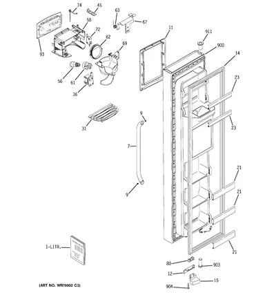 FREEZER DOOR