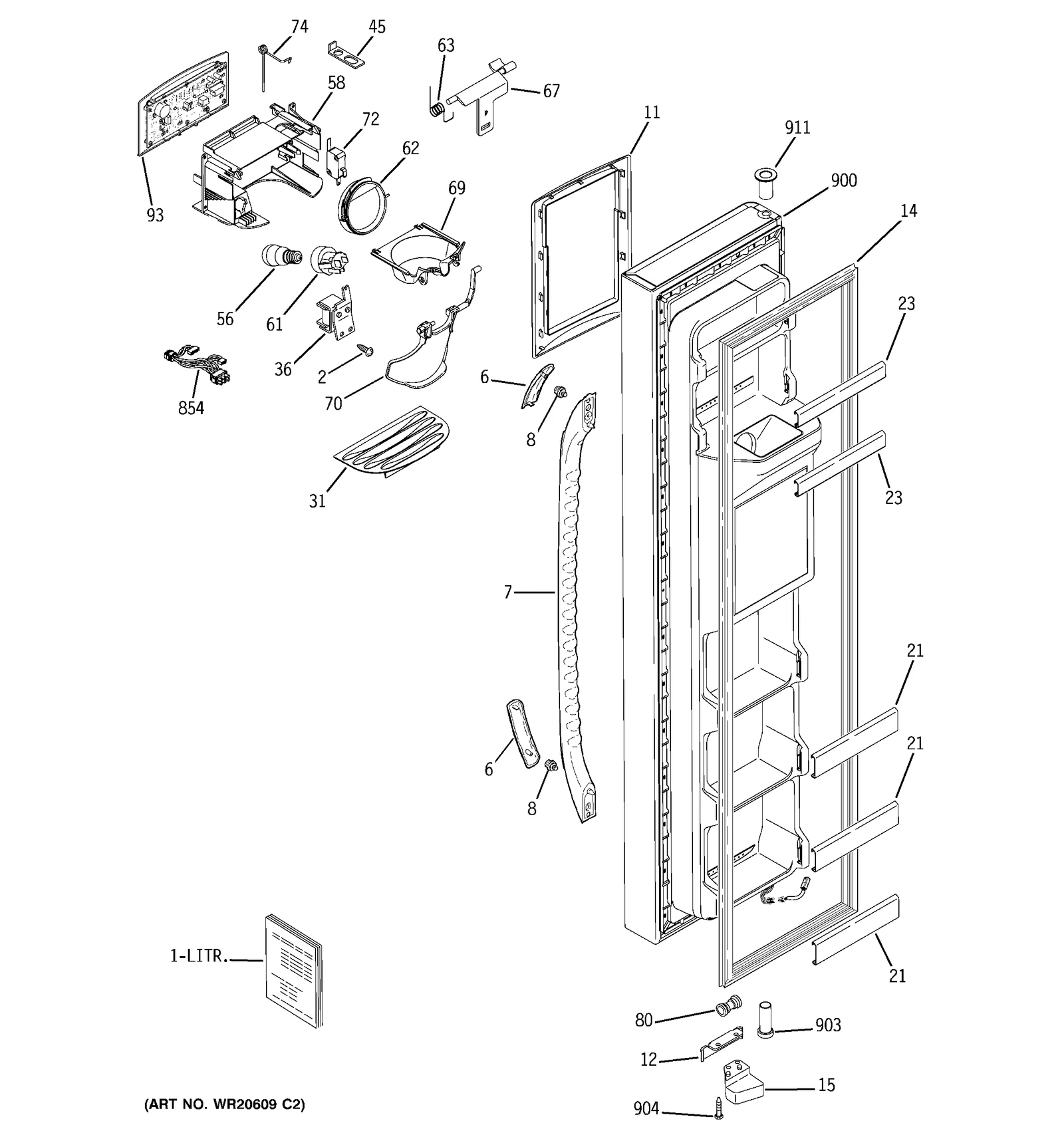FREEZER DOOR