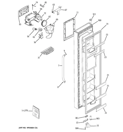 FREEZER DOOR