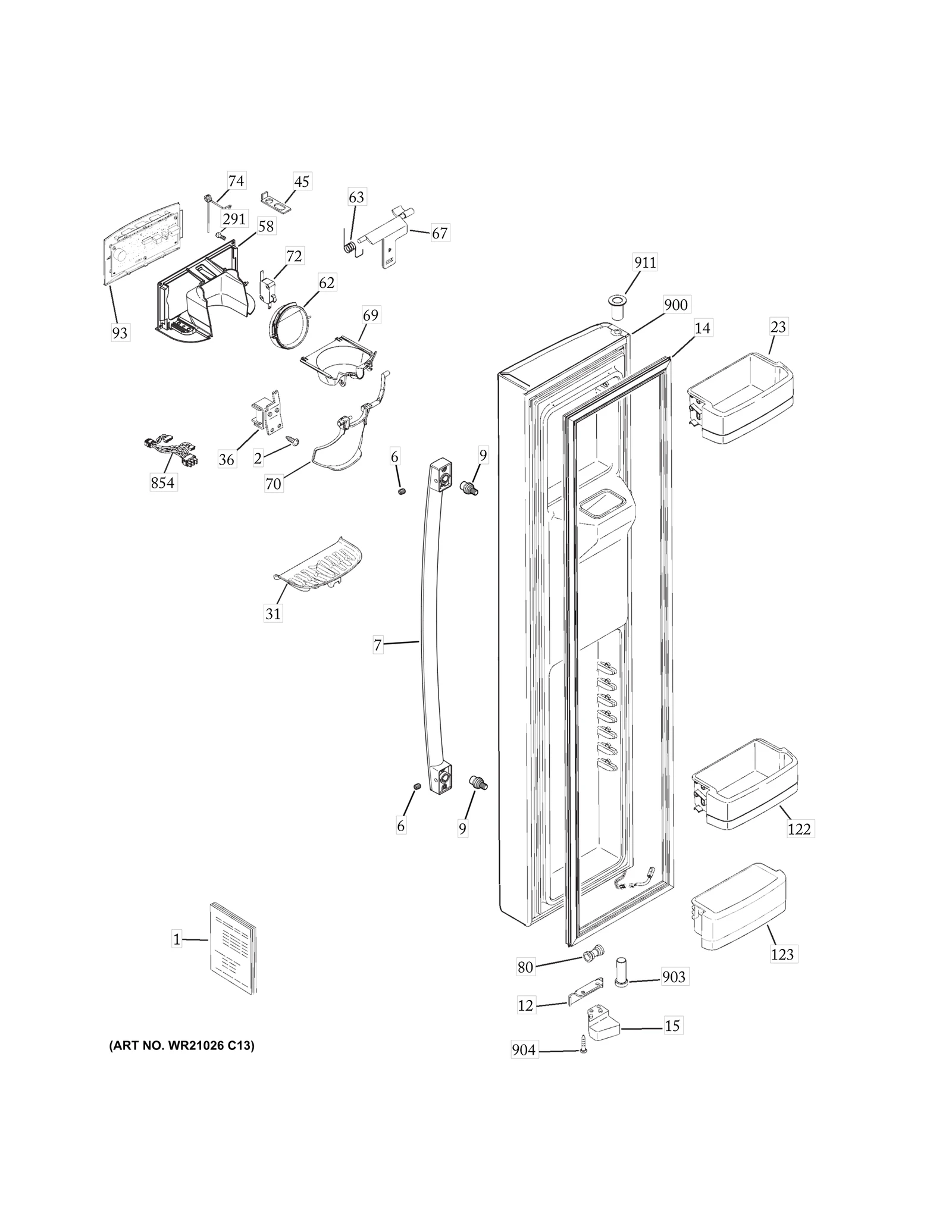 FREEZER DOOR