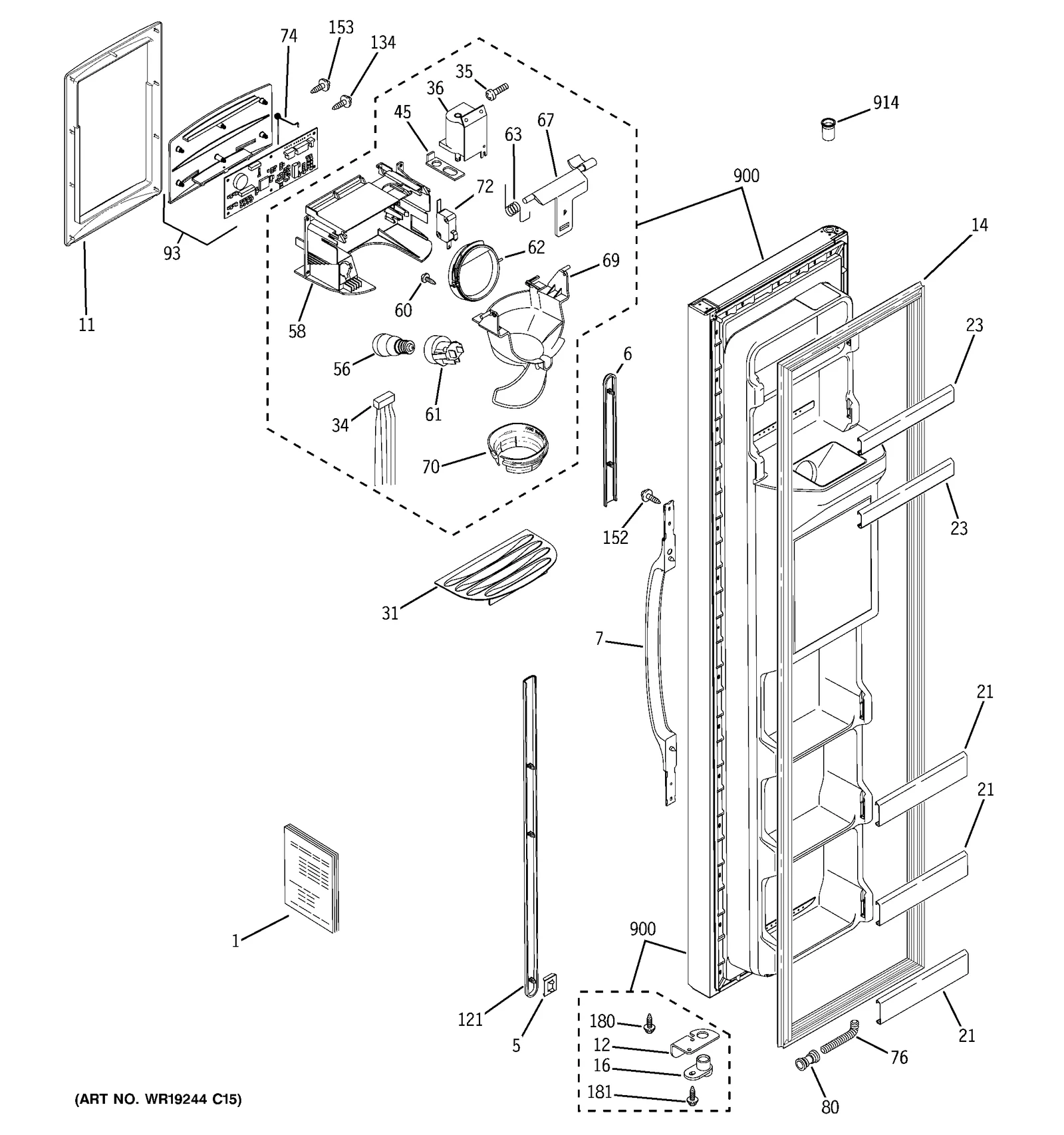 FREEZER DOOR