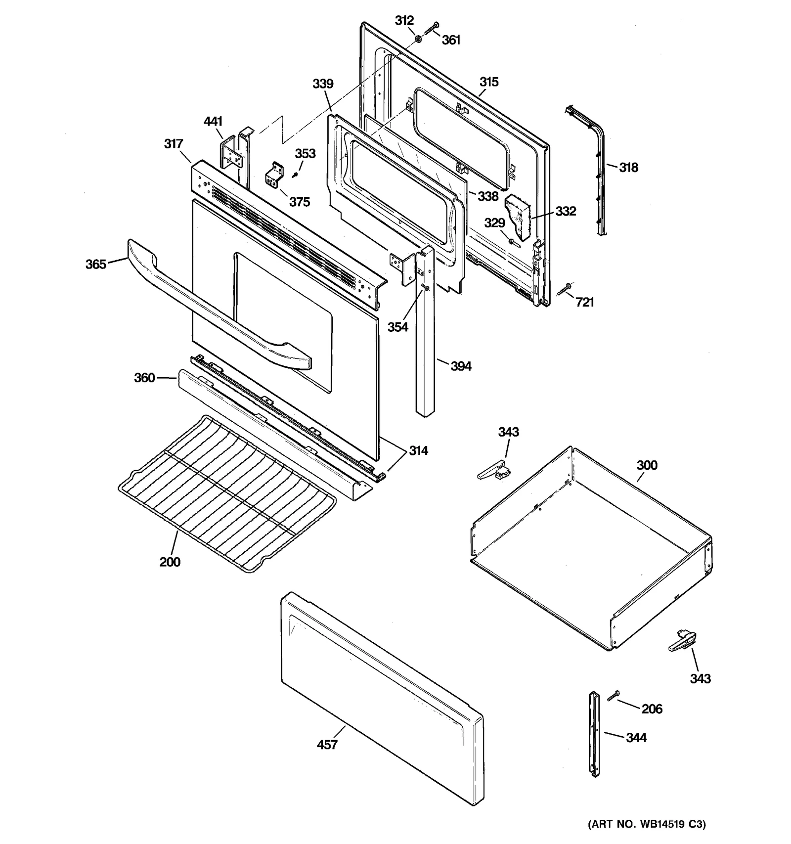 Glass Door Assembly