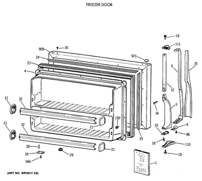 FREEZER DOOR