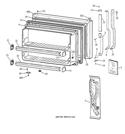 FREEZER DOOR