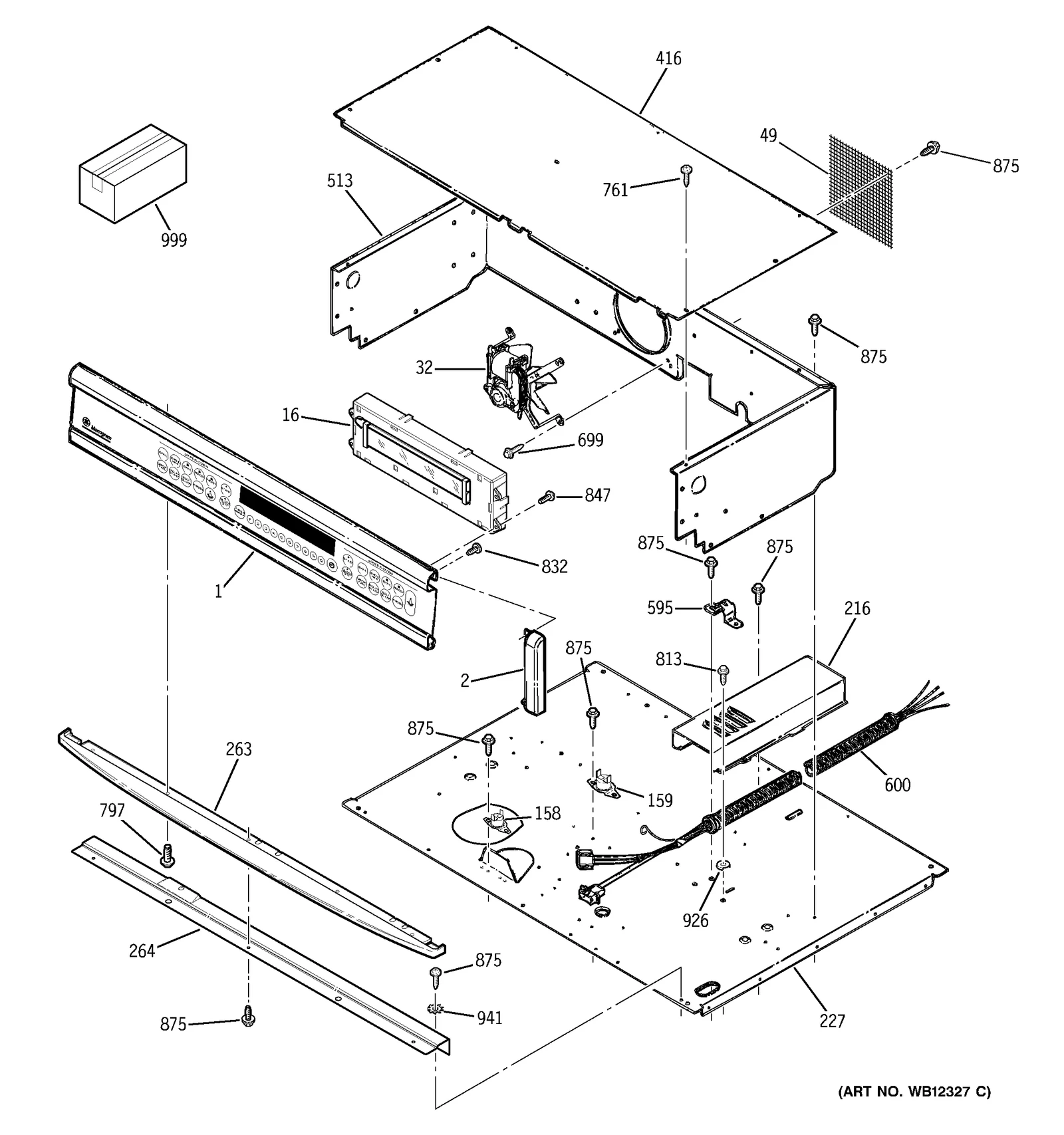 Control Panel Assembly (Mon-Black)