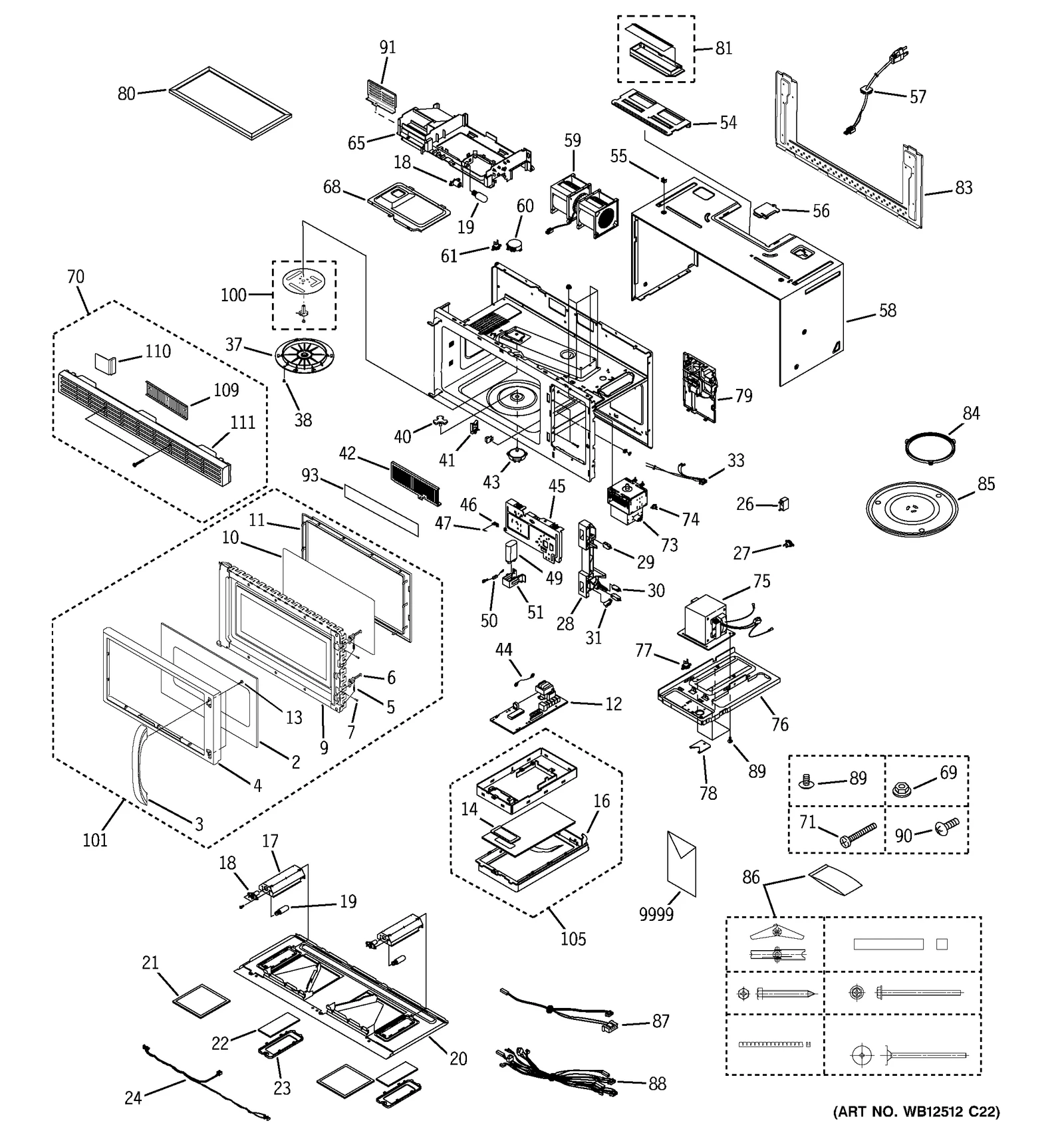 Black Door Assembly