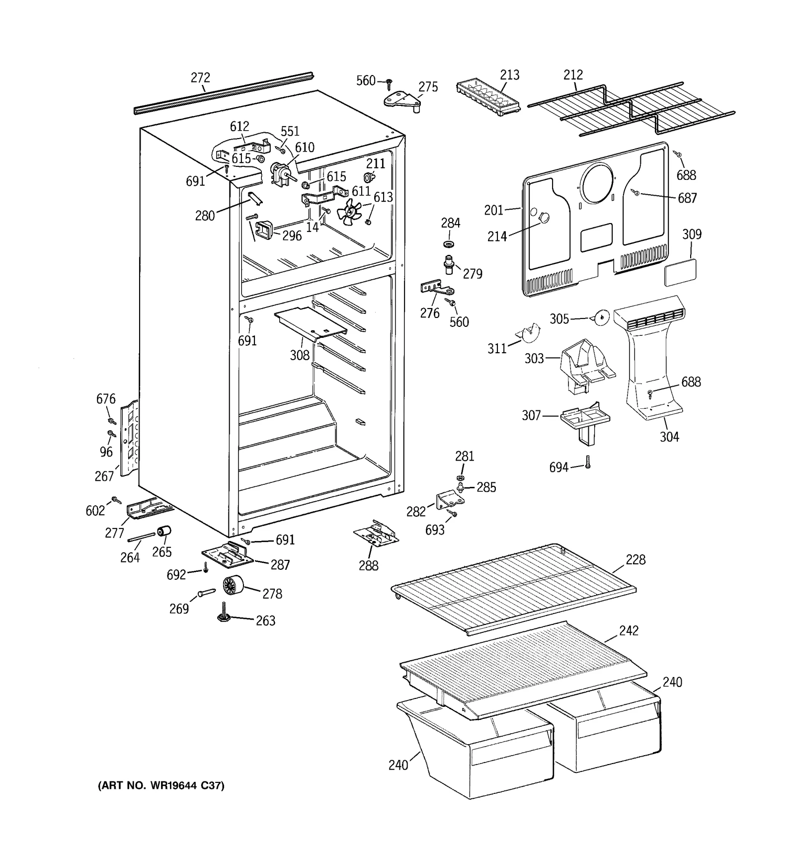 Evaporator Fan Motor