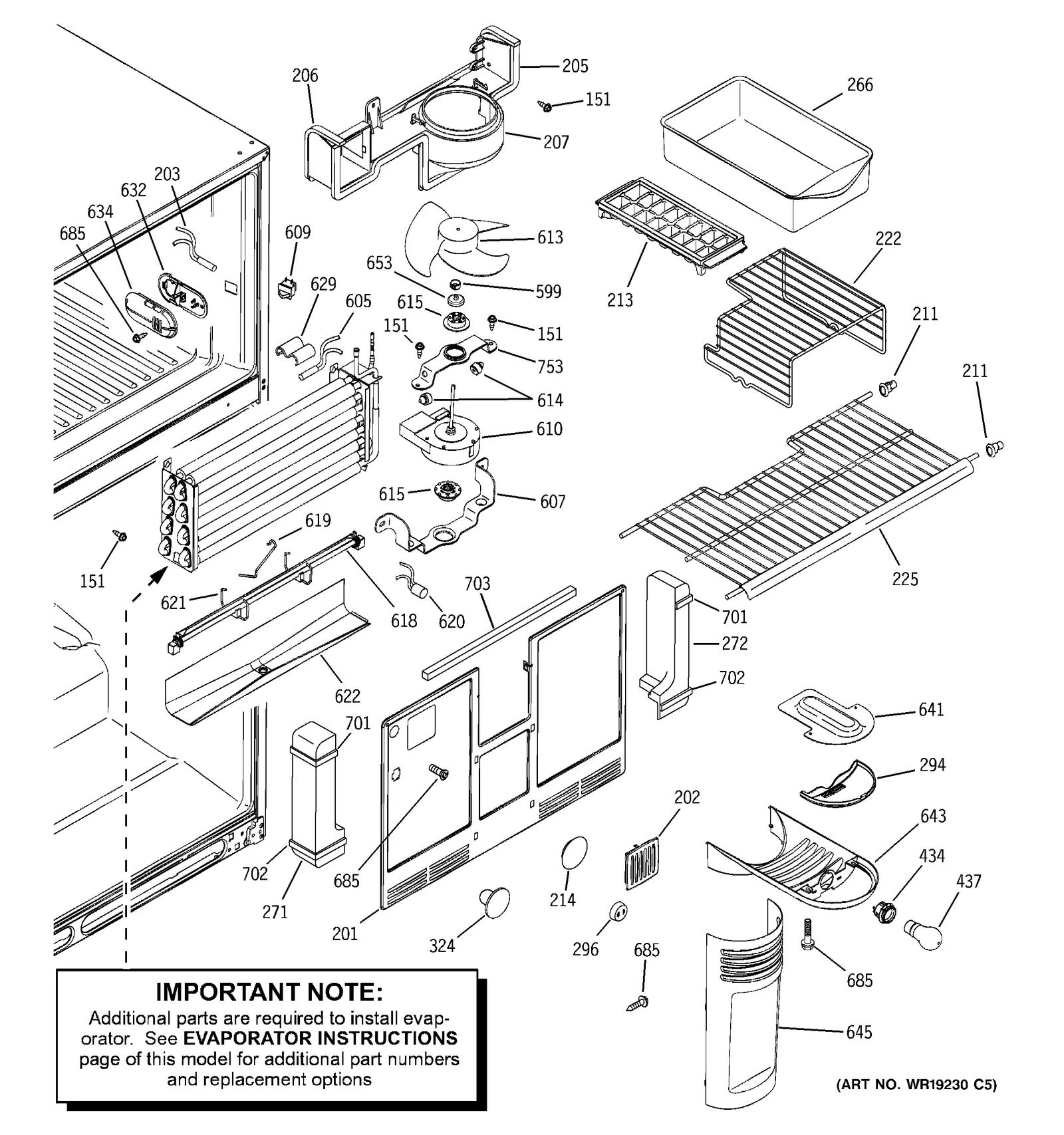 Evaporator Cover Assembly