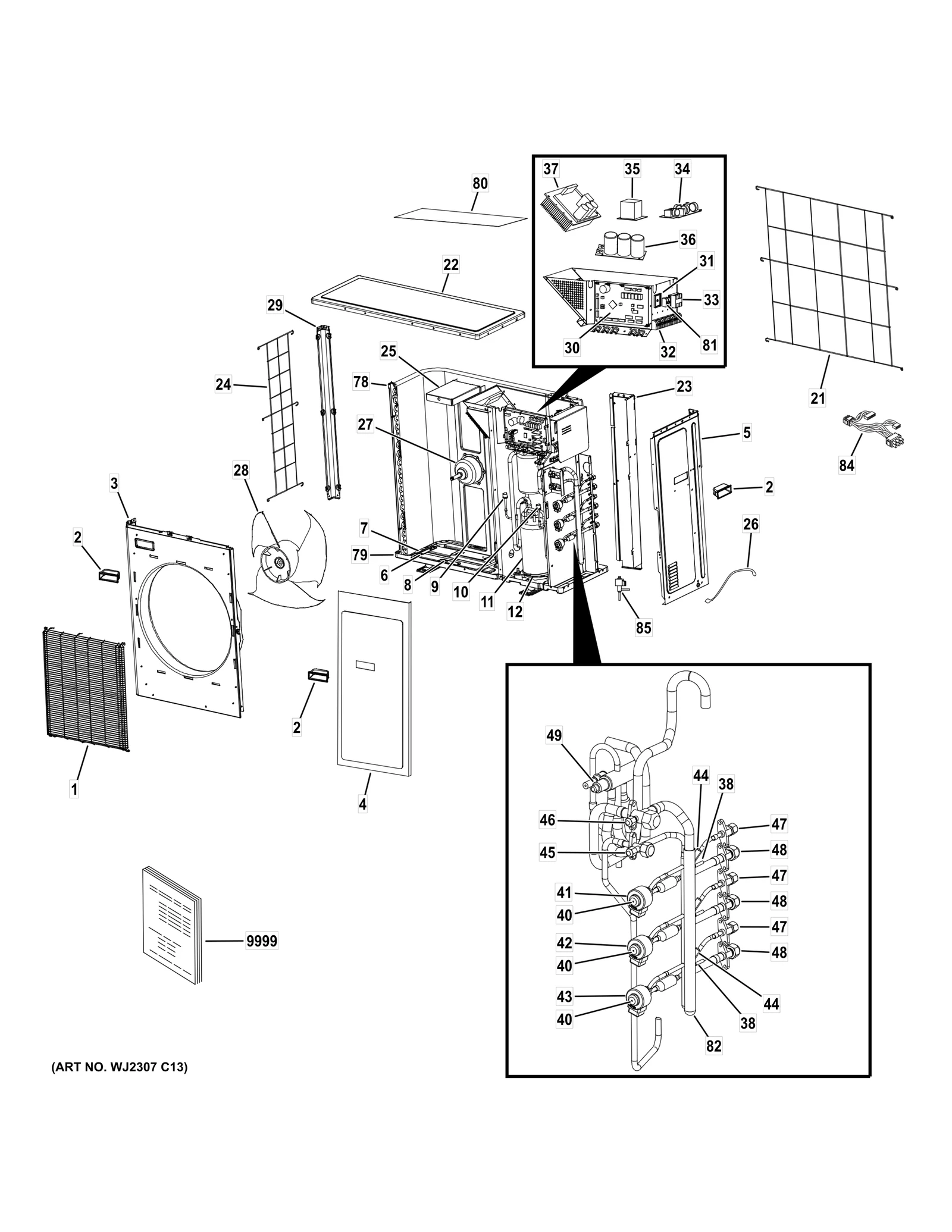 Sensor Assembly (Gray Blue White)