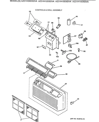CONTROLS & GRILL ASSEMBLY