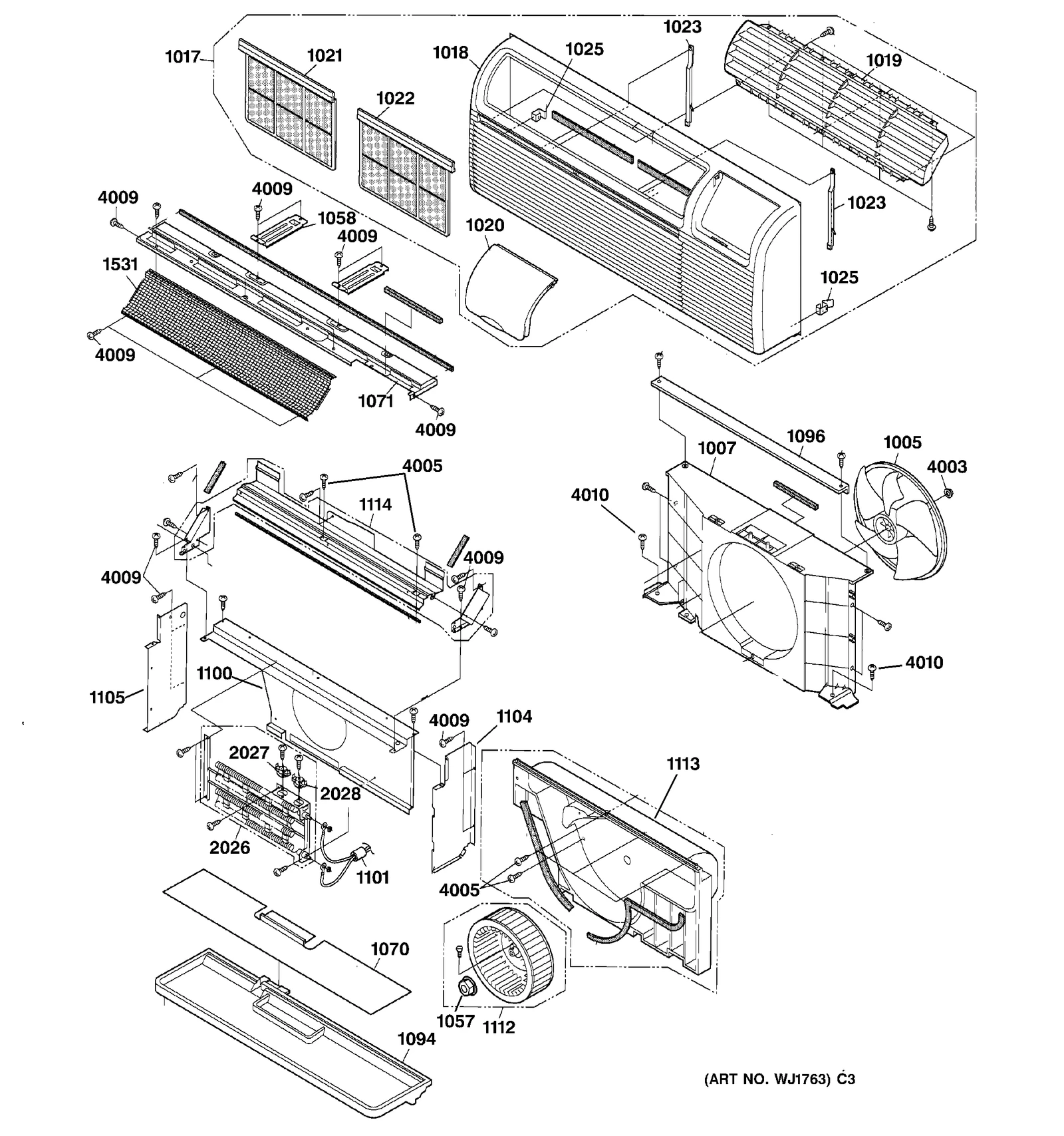 GRILLE & AIR MOVING PARTS