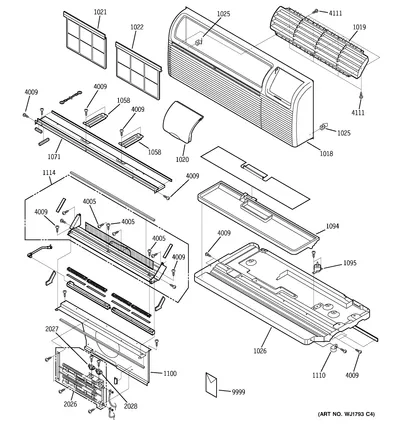 GRILLE, HEATER & BASE PARTS