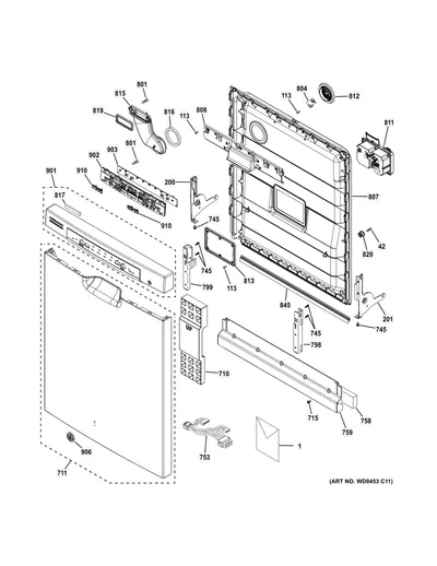 ESCUTCHEON & DOOR ASSEMBLY