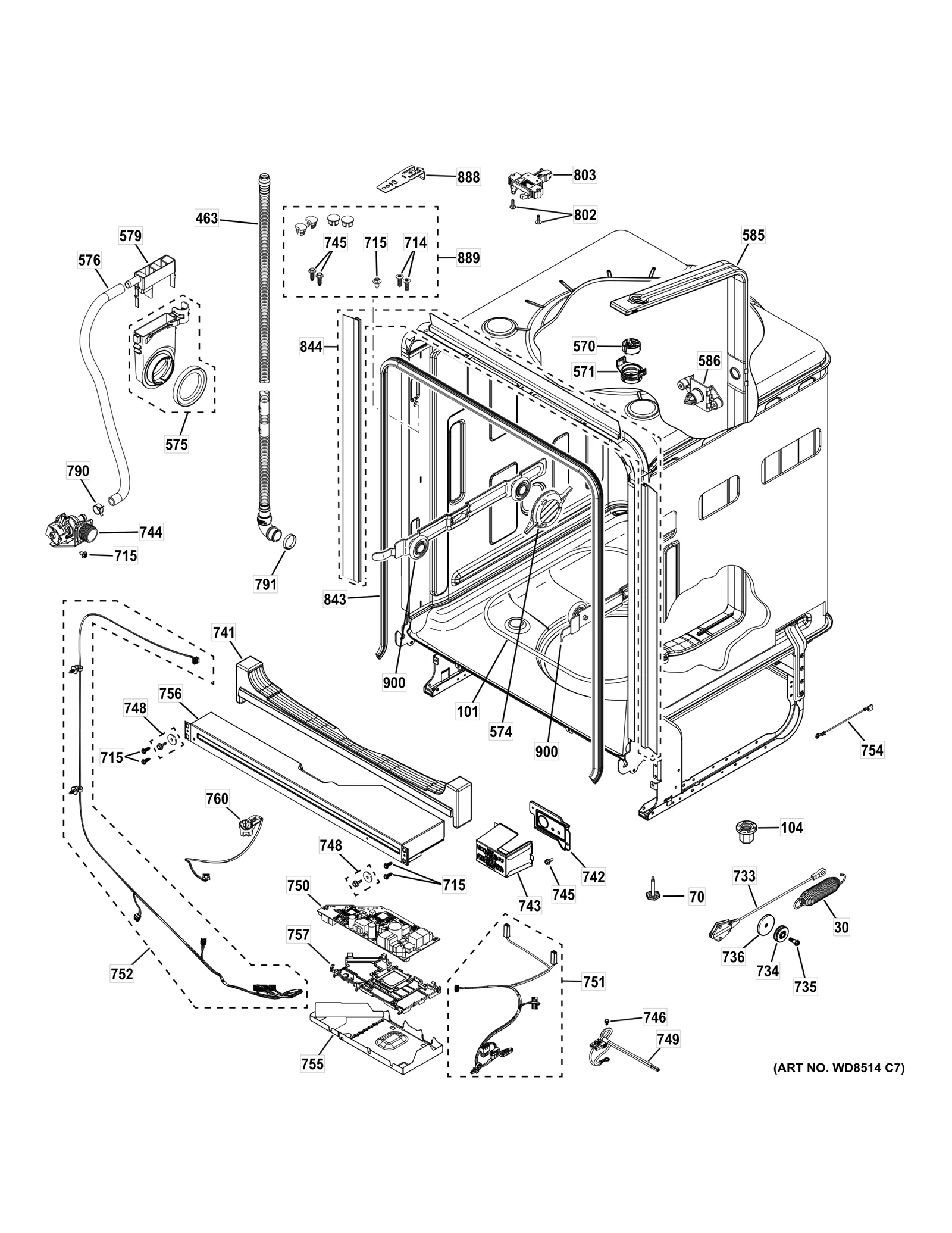 Wheels On Rail Bracket