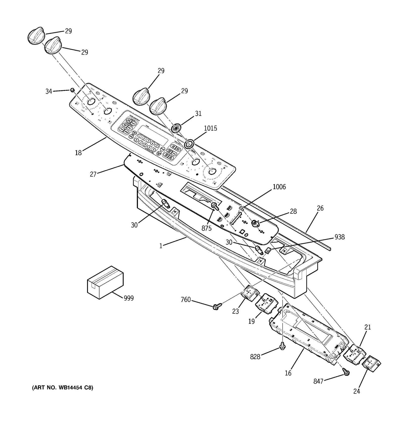 Glass Touch Assembly (Stainless Steel)