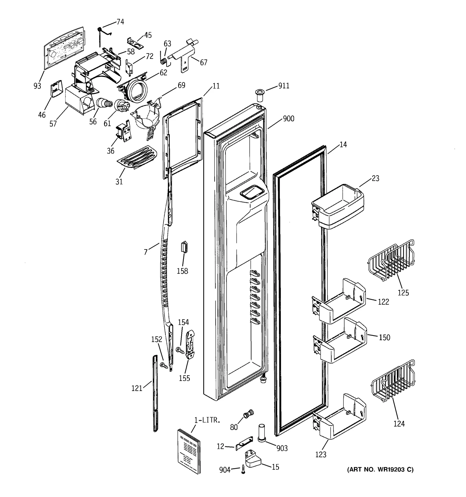 Dispenser Interface Assembly Black