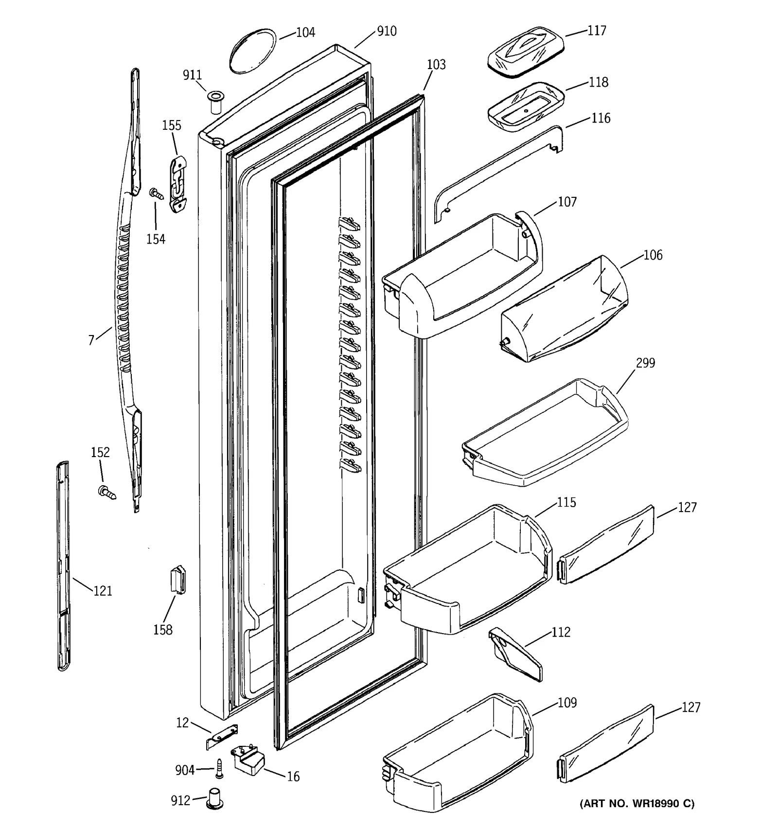 Stainless Steel Door Foam Assembly