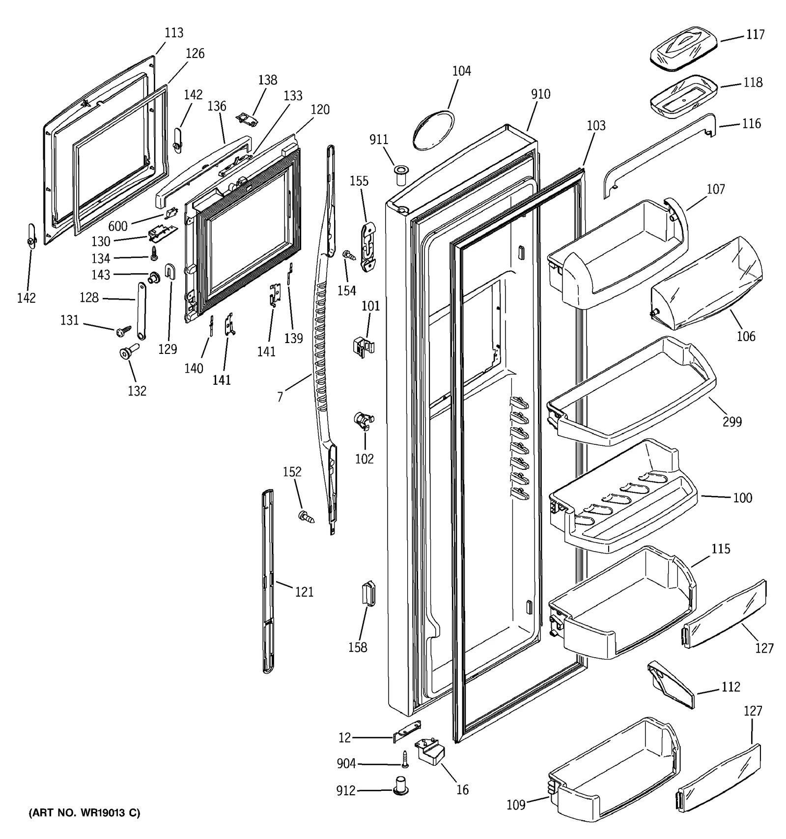 Door Assembly Bow