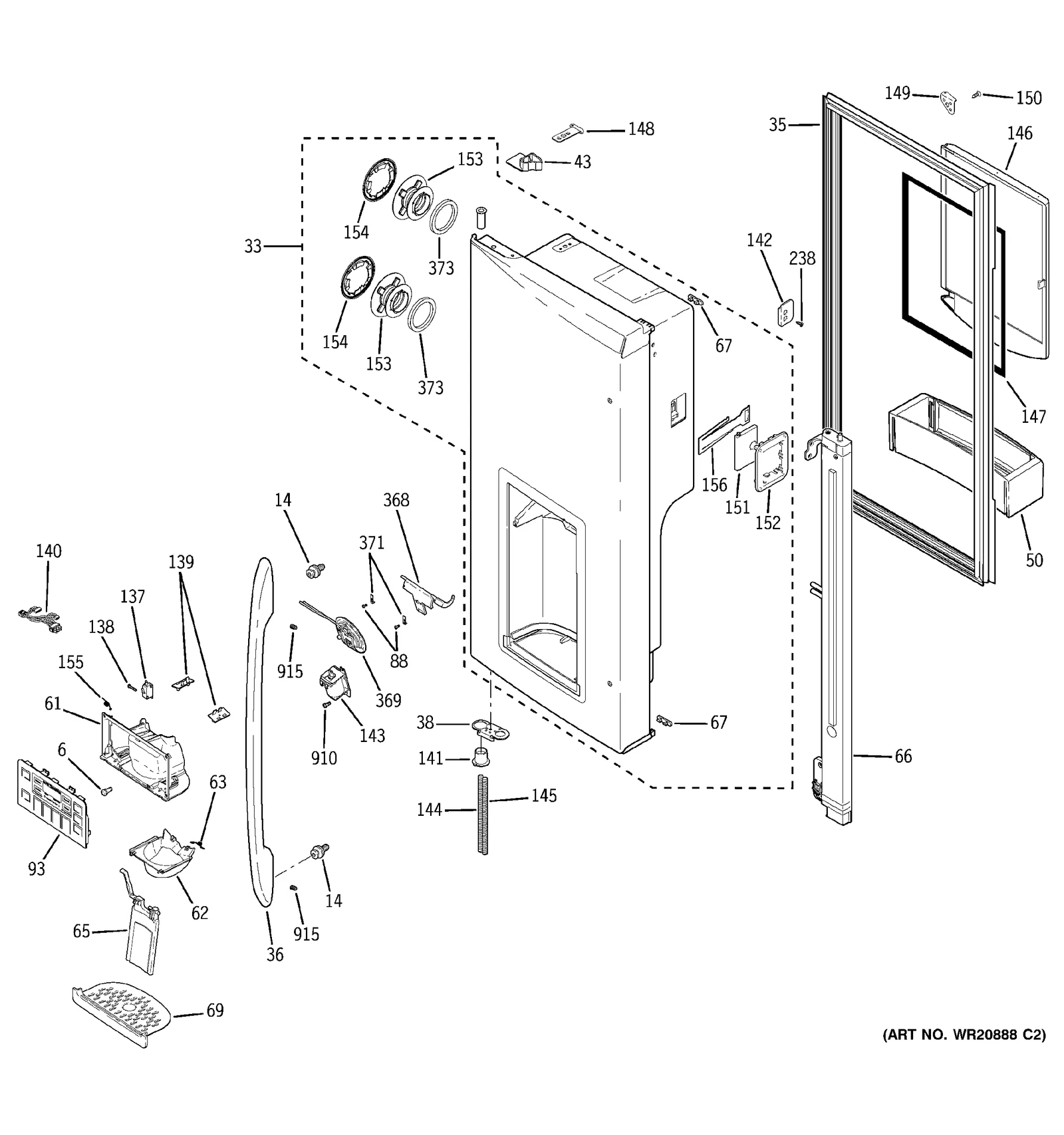 Mullion Hinge Clip