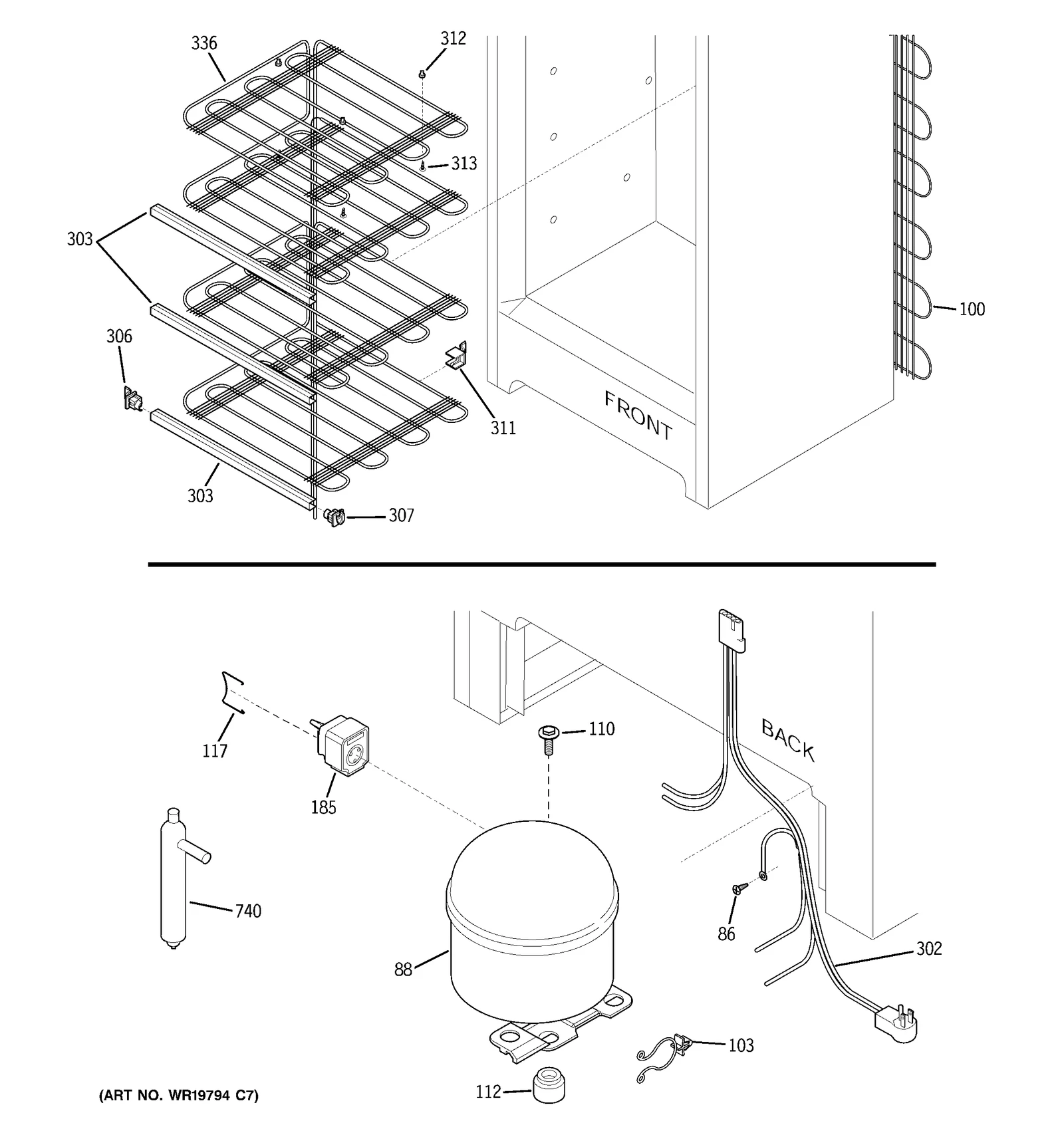 Evaporator, Tubing Assy,